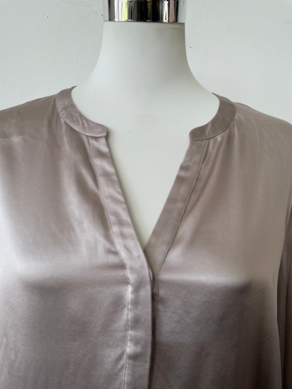 Insieme Silk Blouse Brown Size 44 Good Condition