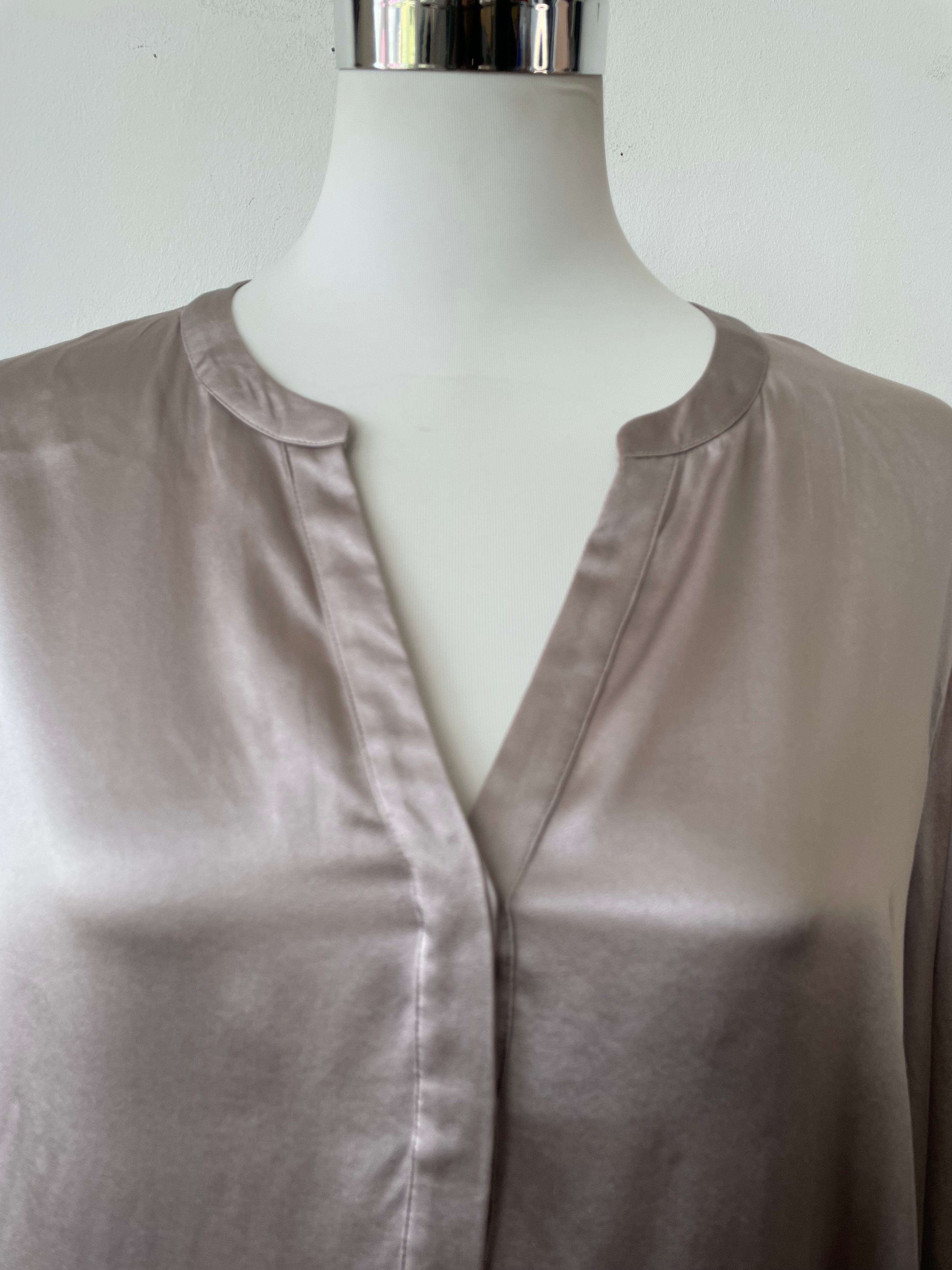 Insieme Silk Blouse Brown Size 44 Good Condition
