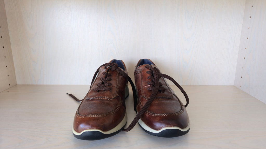 Bugatti Flexcity Sneaker Braun EU 45 Leder Sehr Gut
