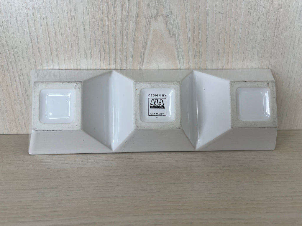 ASA Selection Vorspeisenplatte, Weiß, 3-Fach, 11.5x3.75 Zoll, Sehr Gut