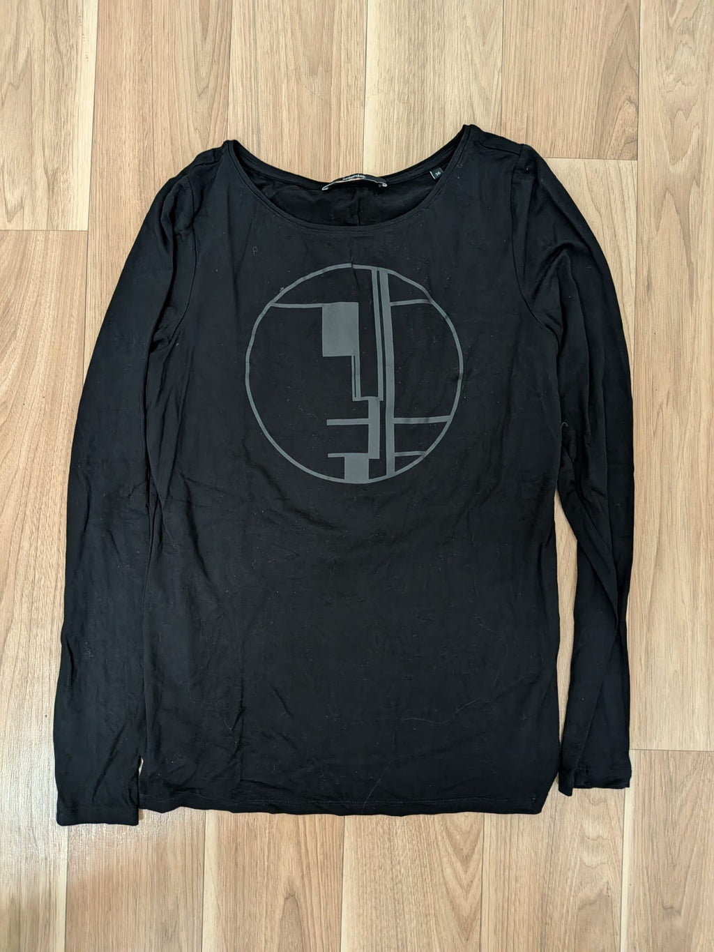 Someday Bauhaus Spirit Logo Shirt, Schwarz, Größe 36, Gebraucht
