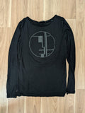 Someday Bauhaus Spirit Logo Shirt, Schwarz, Größe 36, Gebraucht