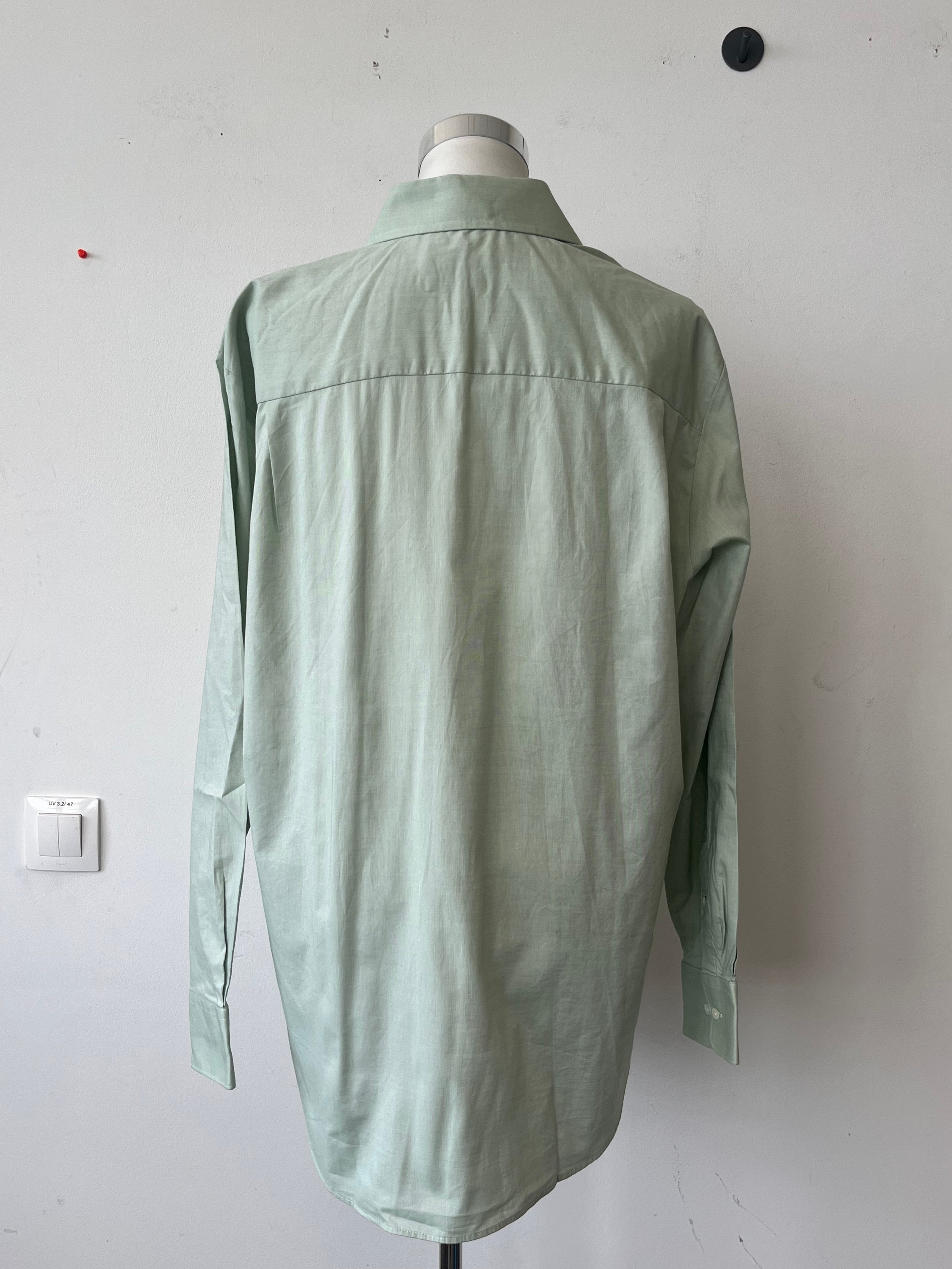 Dunmore Comfort Fit Hemd D42 Salbeigrün 100% Baumwolle Sehr Gut