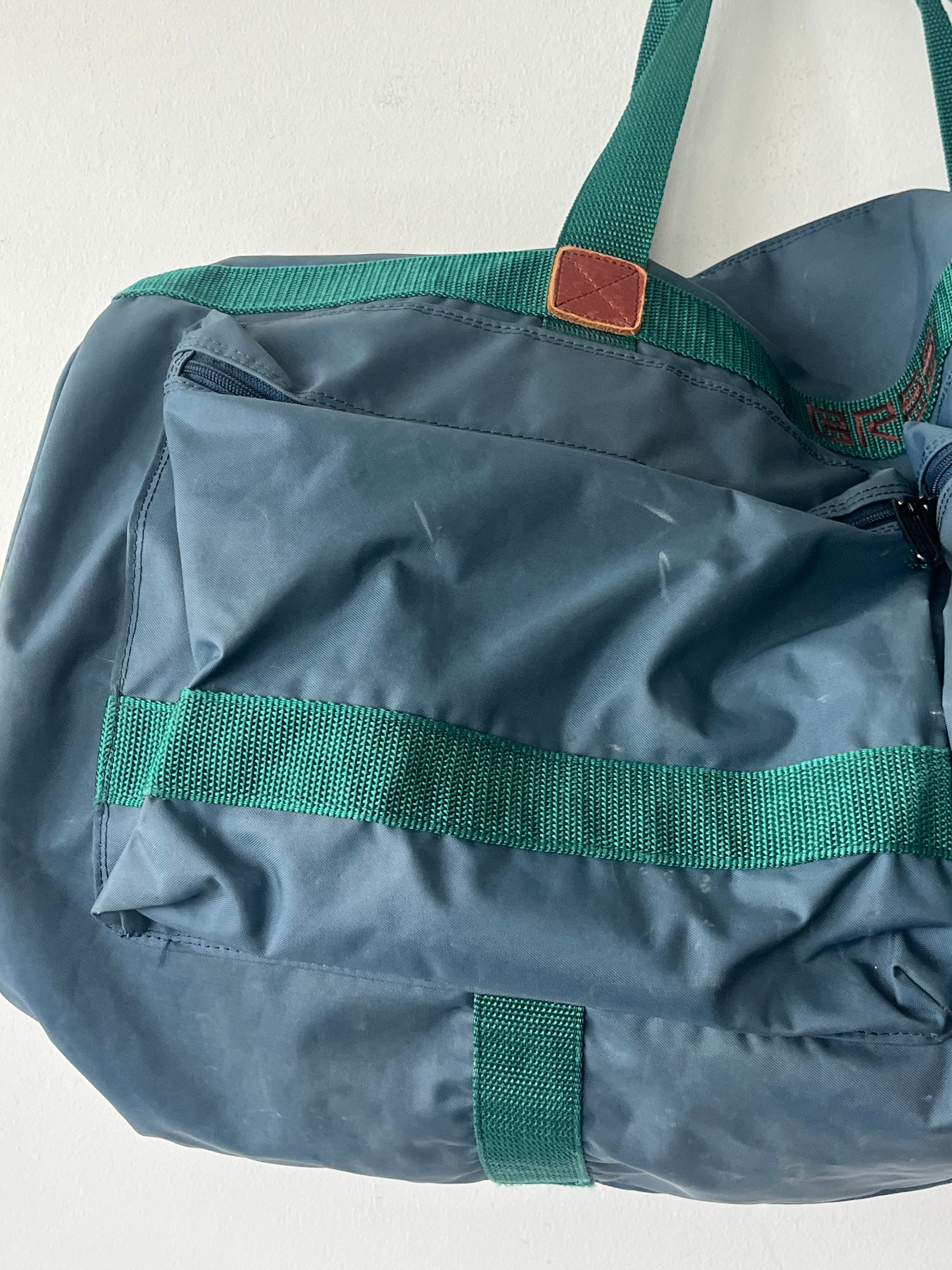 BREE Large Nylon Duffel Bag Petrol/Green, Good Condition, 70x63x25cm