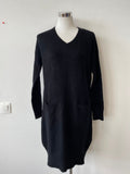 Fornarina Black Sweater Dress M Oversized Very Good Condition