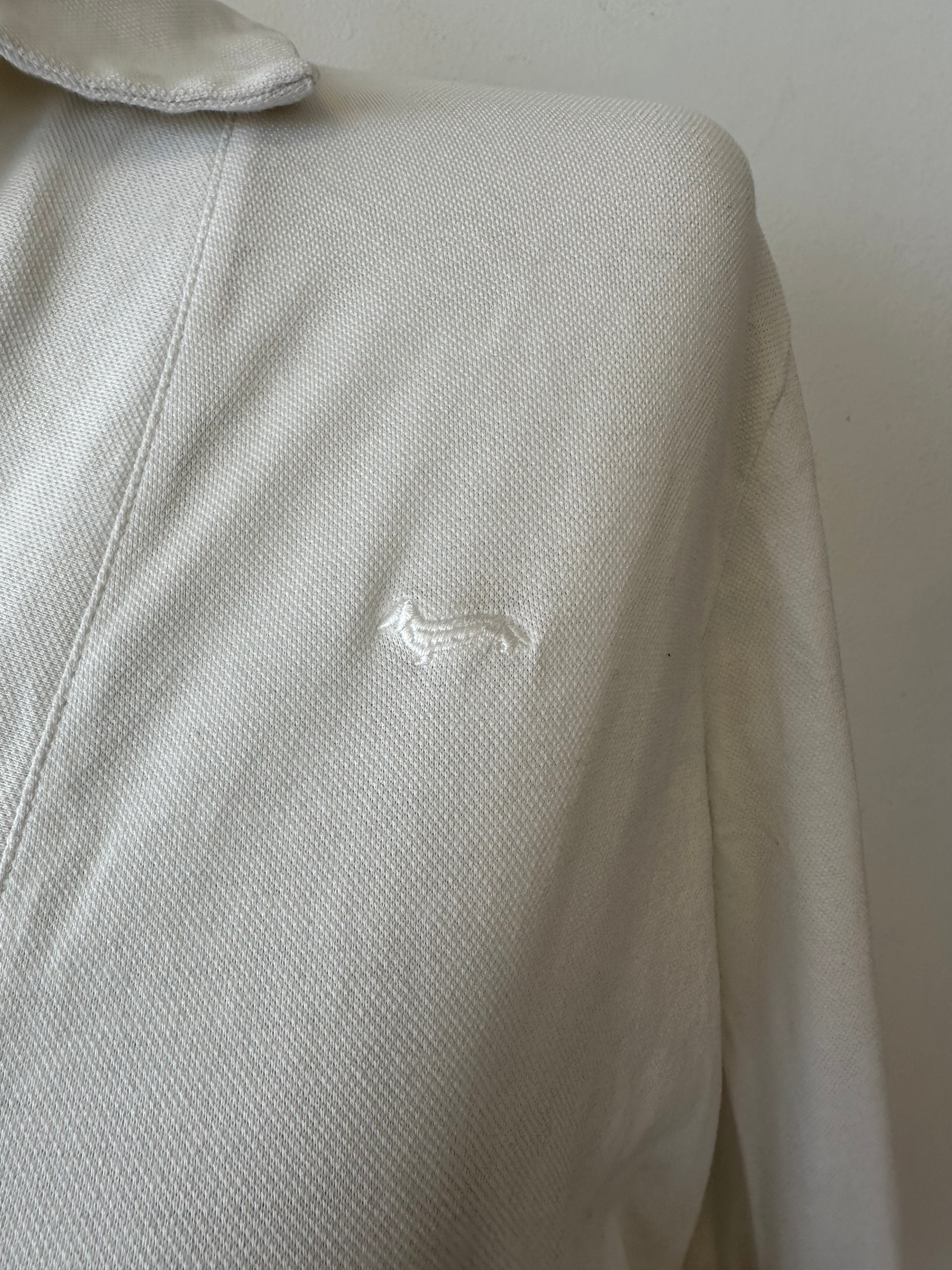 Harmont & Blaine Pullover L | Baumwolle Polo | Weiß | Guter Zustand