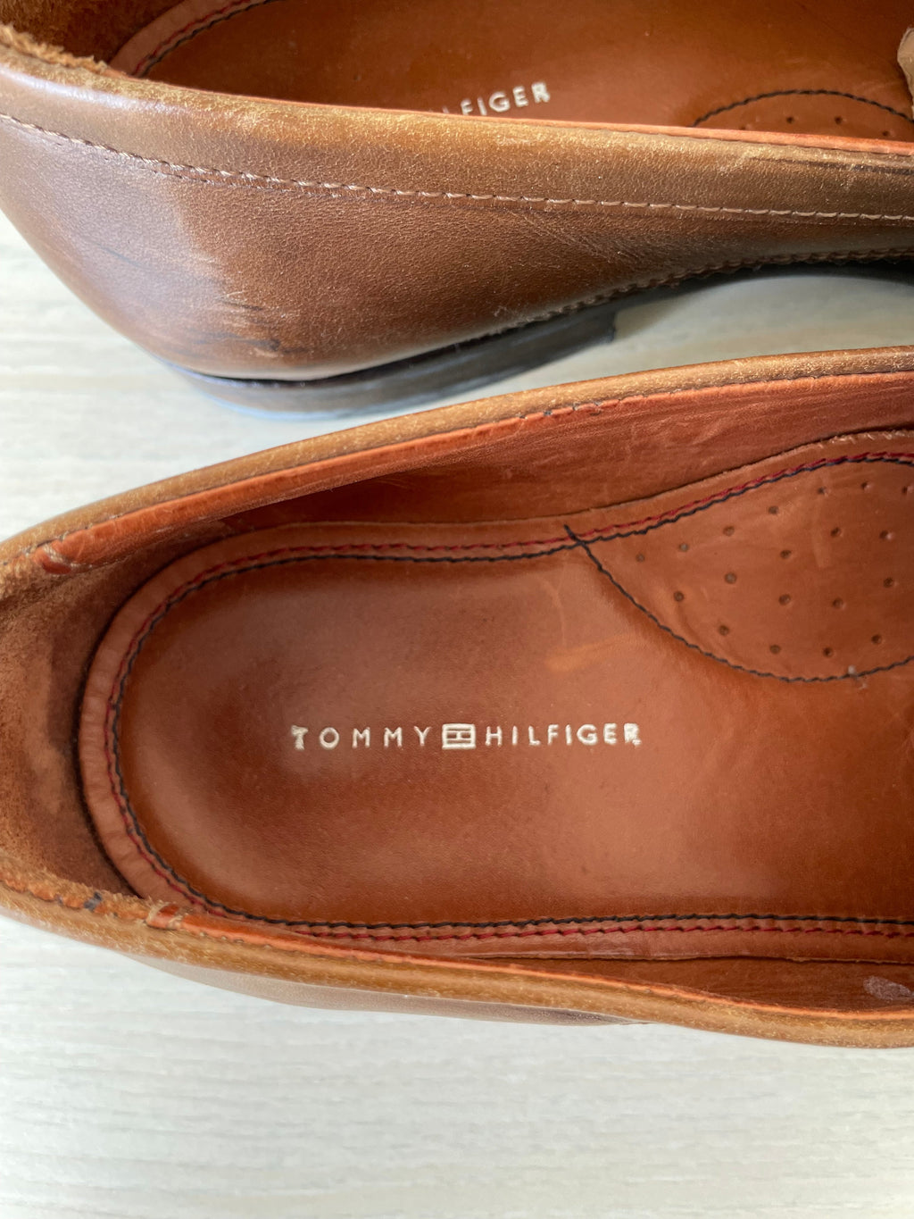 Tommy Hilfiger braune Lederloafer EU 42 / US 9, sehr guter Zustand