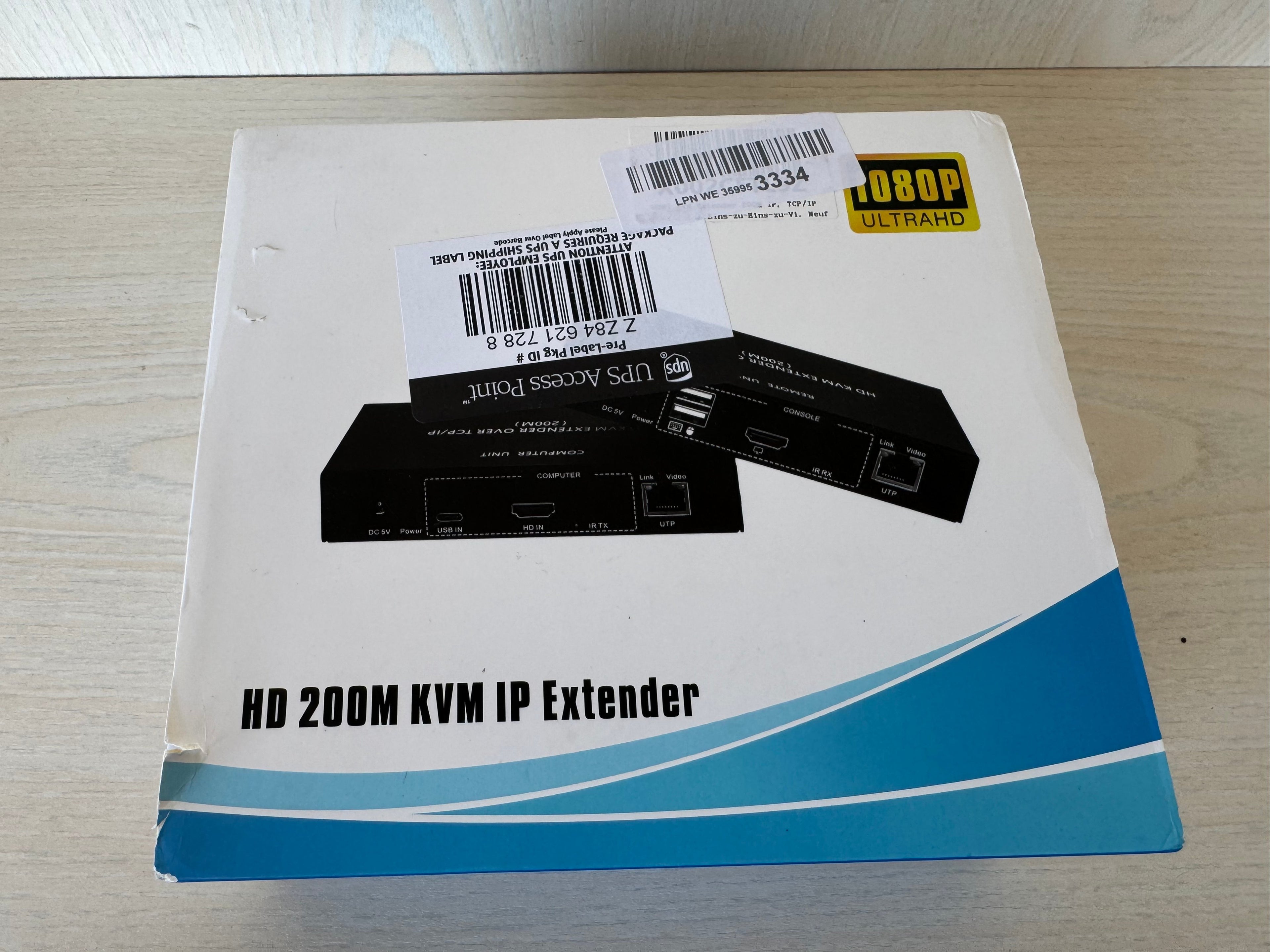 JOOAN HD 200M KVM IP Extender Schwarz Sehr Gut