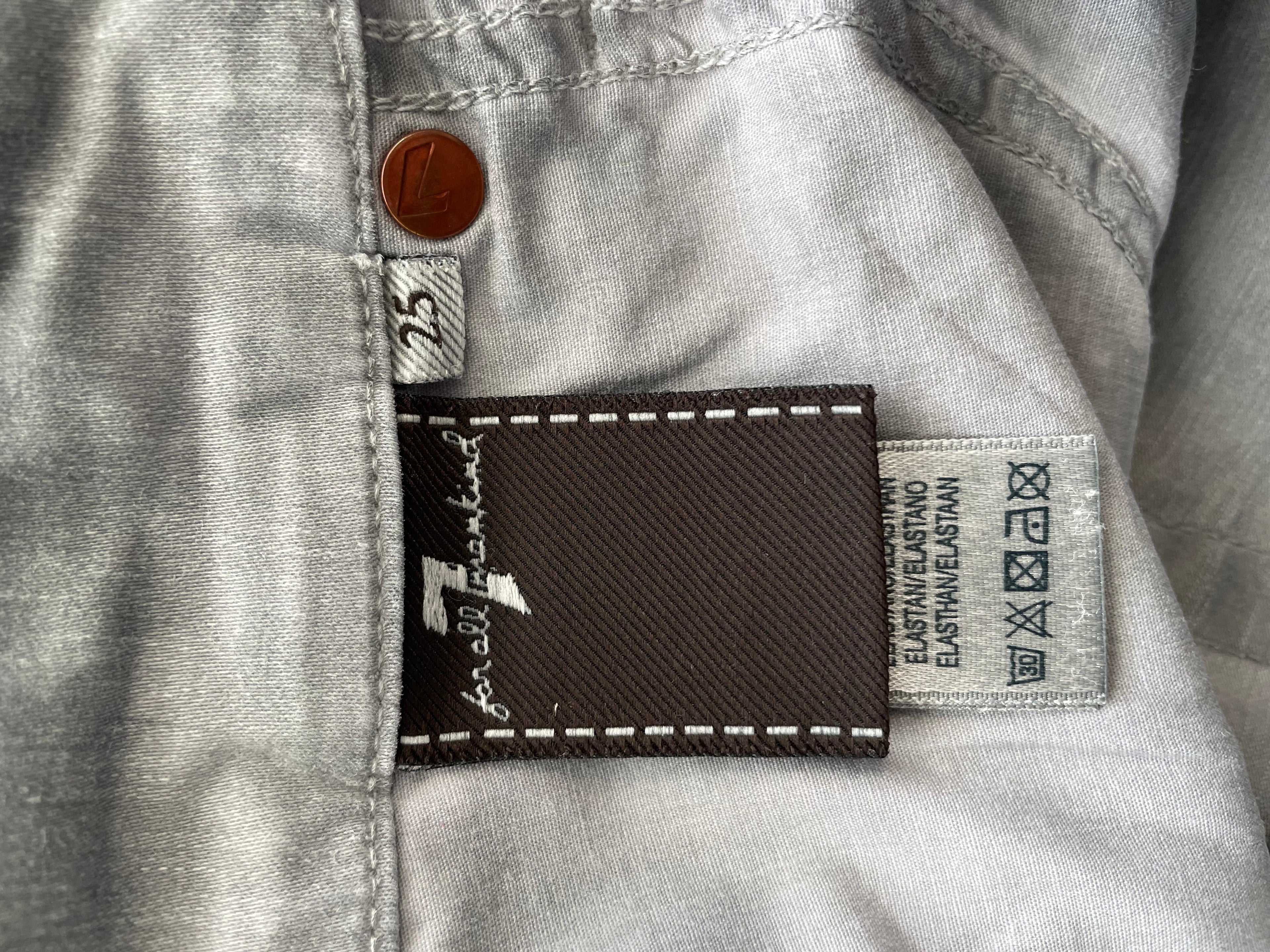 7 For All Mankind Denim Jeans Grau Größe 32 UK Sehr Gut