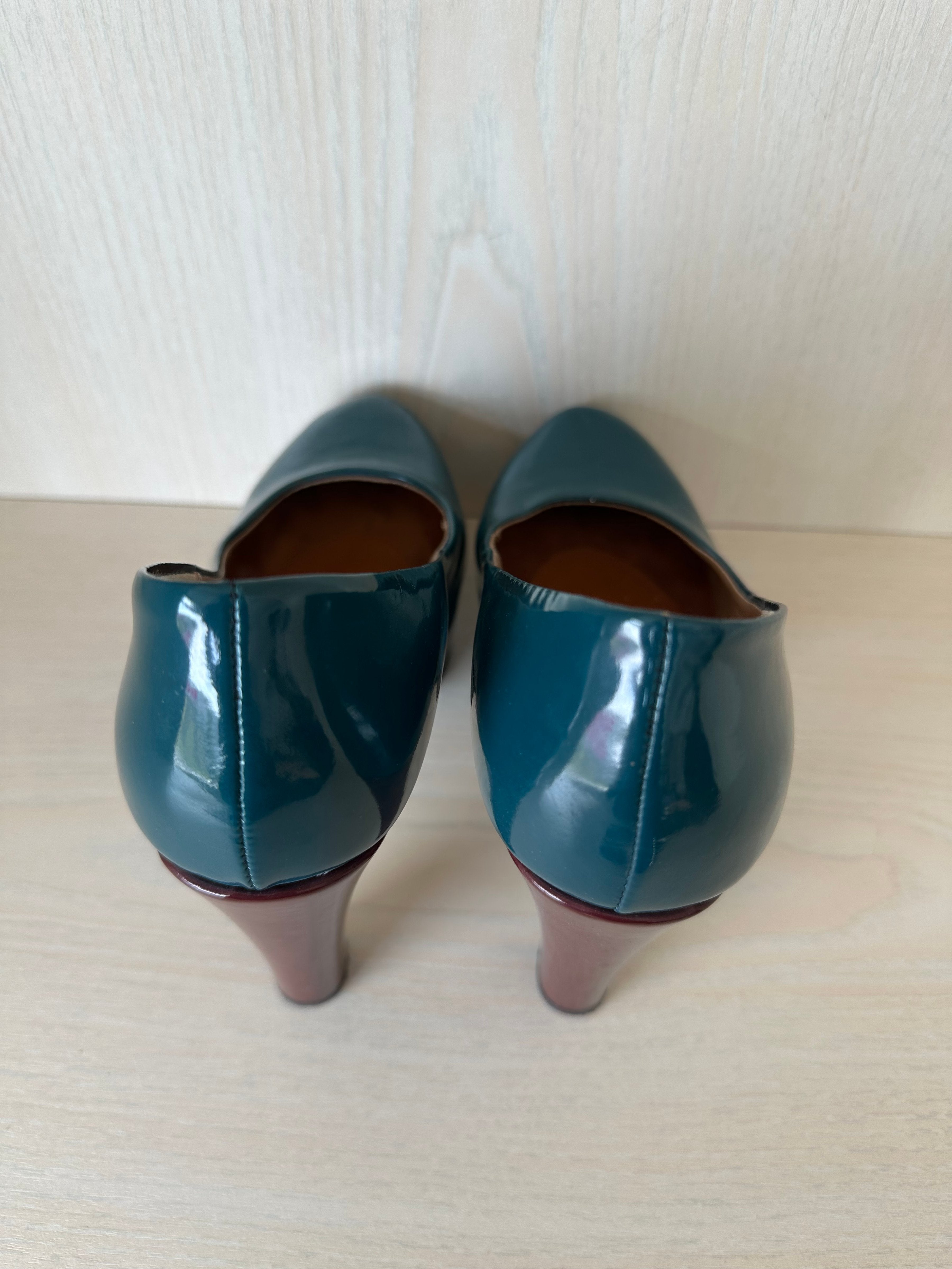 Tamaris Trend Pumps, Teal, Size 36 EU, Poor Condition
