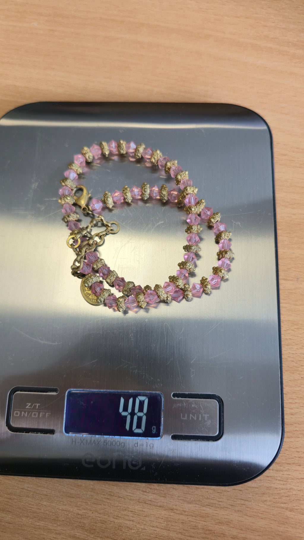 Konplott Pink Sapphire Bracelet, Brass Tone, 20 cm, Normal Use