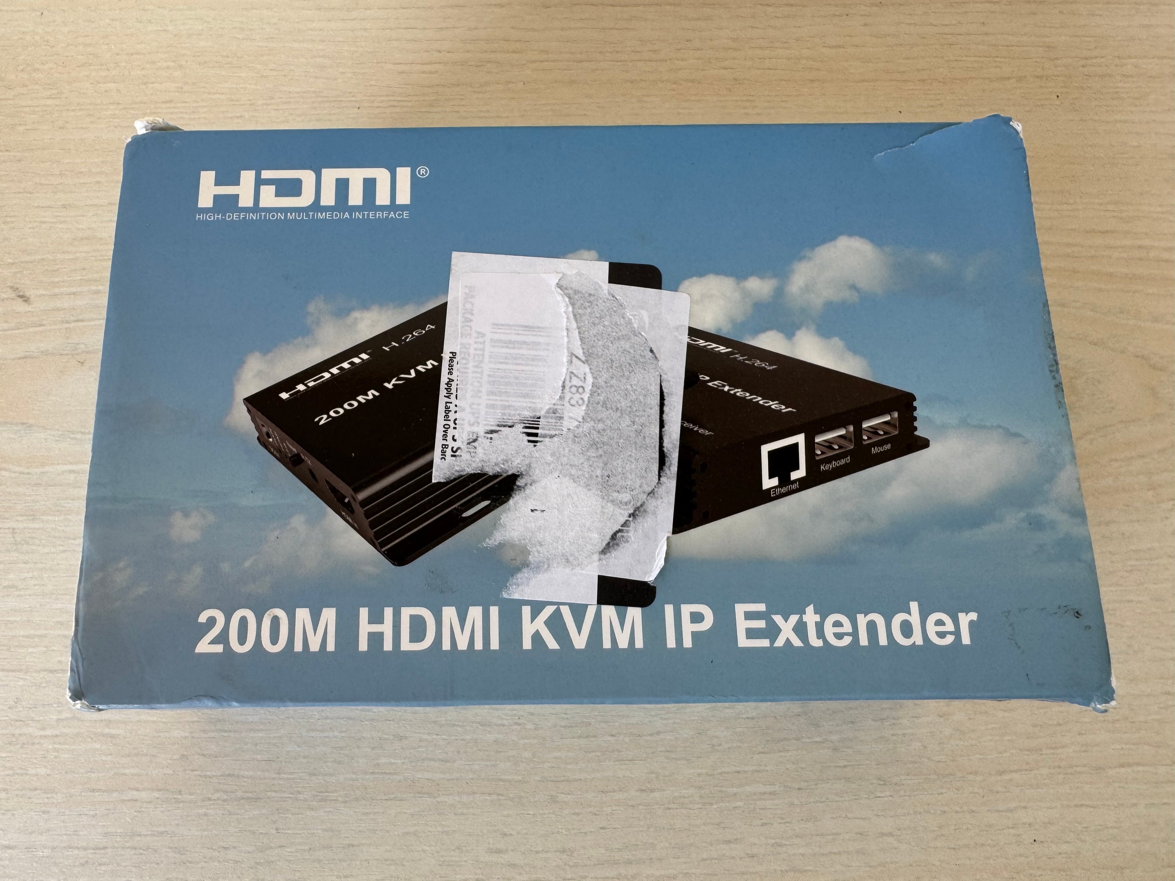 Generic HDMI KVM IP Extender 200M Schwarz Kompakt Sehr Gut