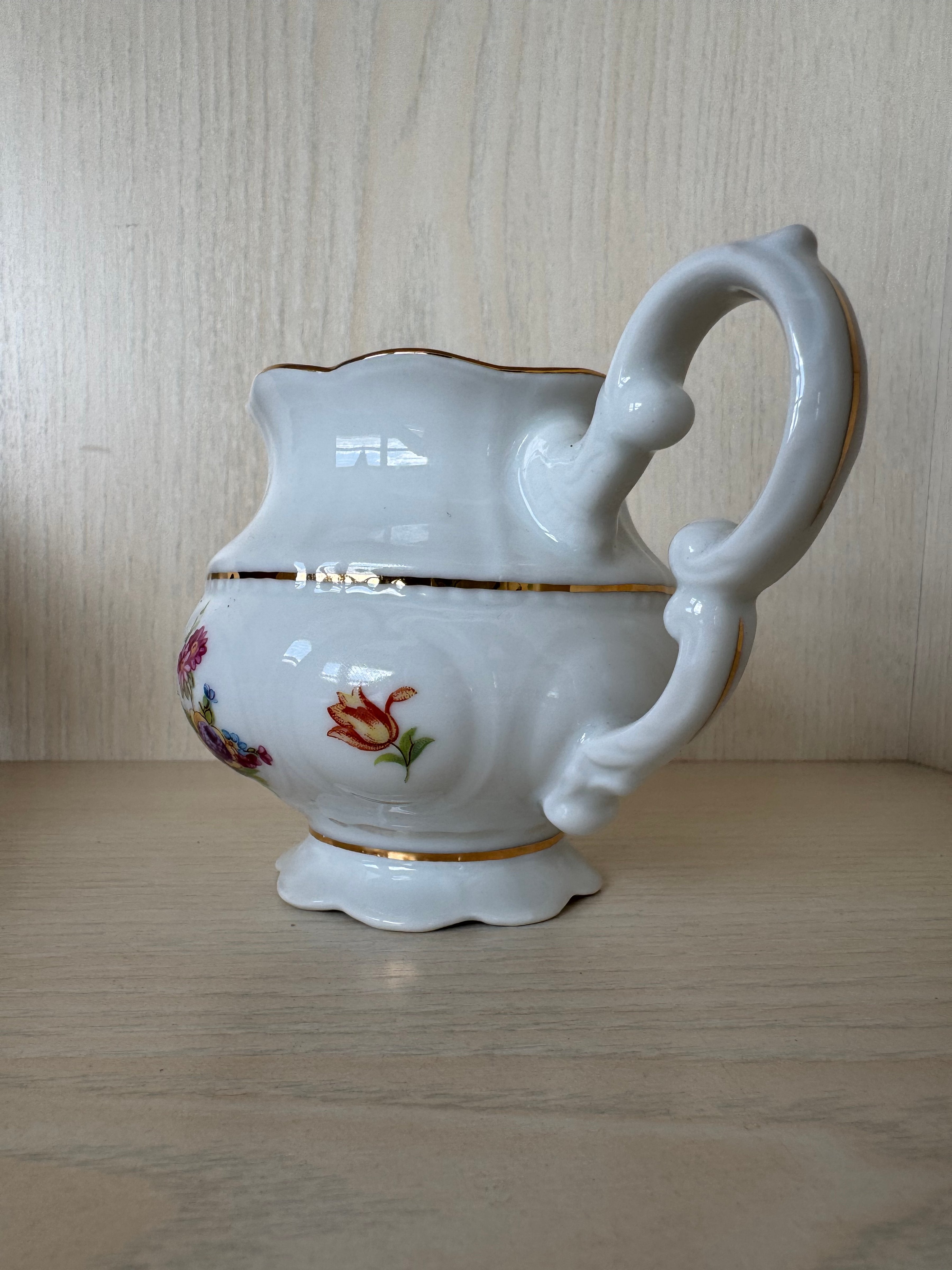 Leander Porzellan Sahnekännchen, 9cm, Ø7cm, sehr guter Zustand