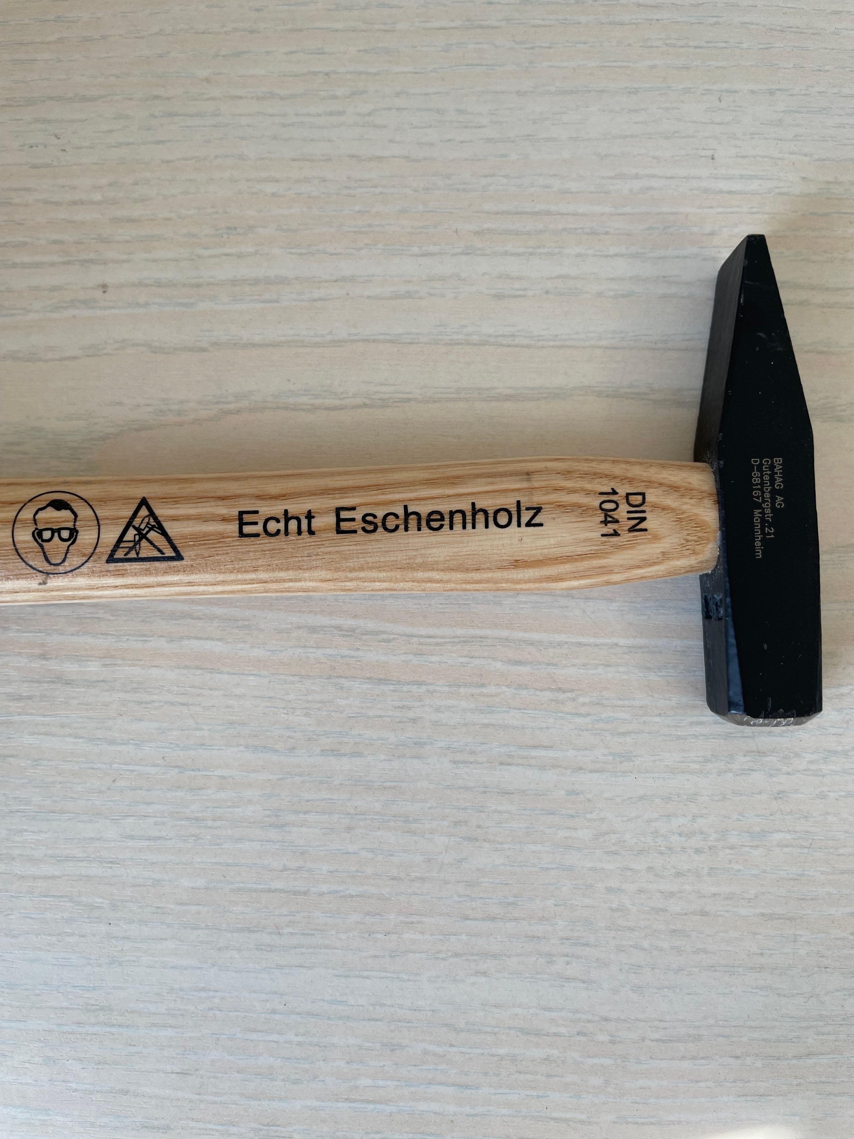 Alpha Tools Locksmith's Hammer 100g Natural Wood/Blue Handle, Very Good
