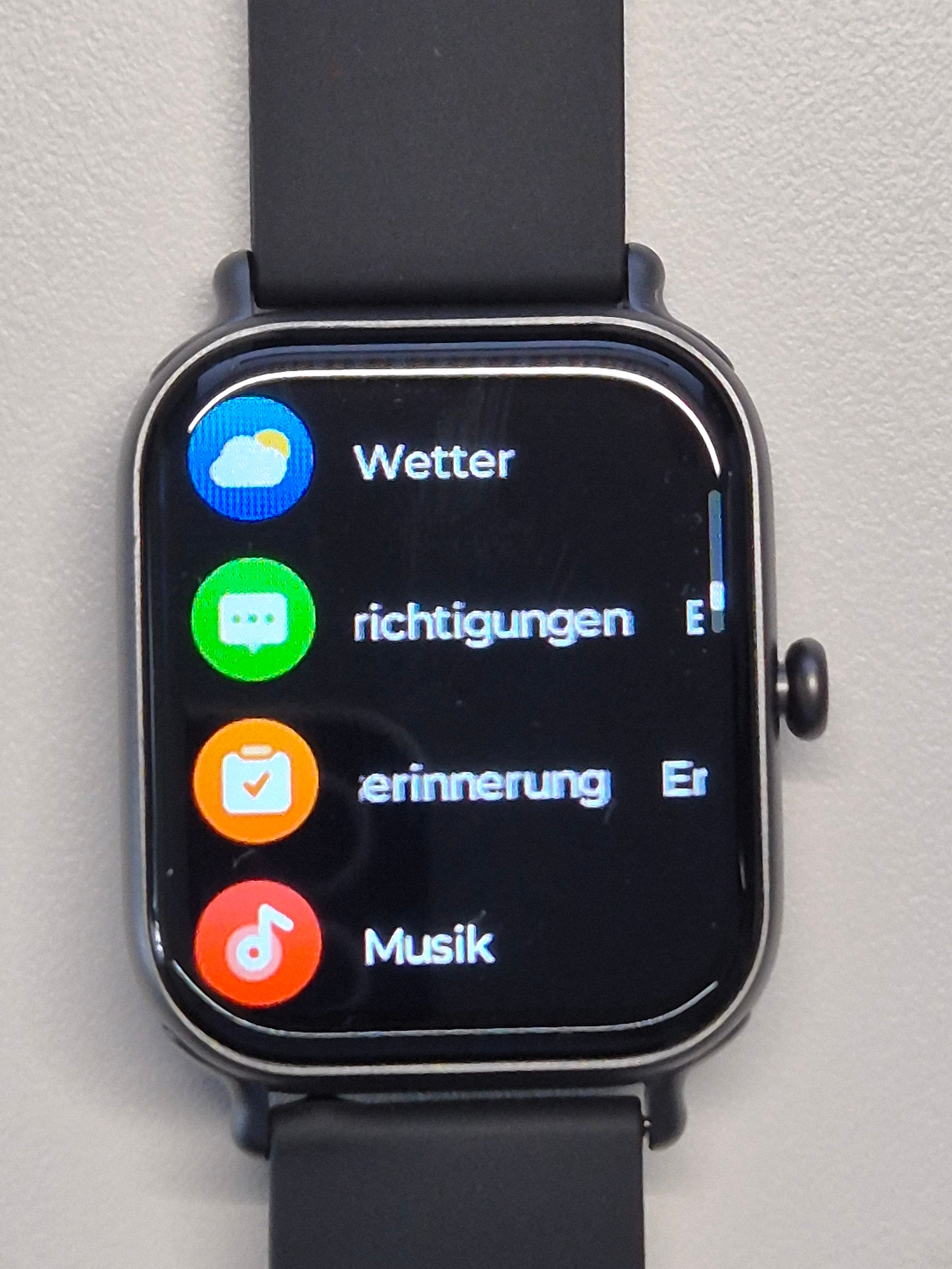 Qnix Smartwatch GTS2, 43mm, IP68, Wie Neu