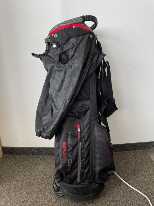 Big Max Golfbag Heaven Seven G, Schwarz/Rot, Sehr Gut, Höhe 87 cm
