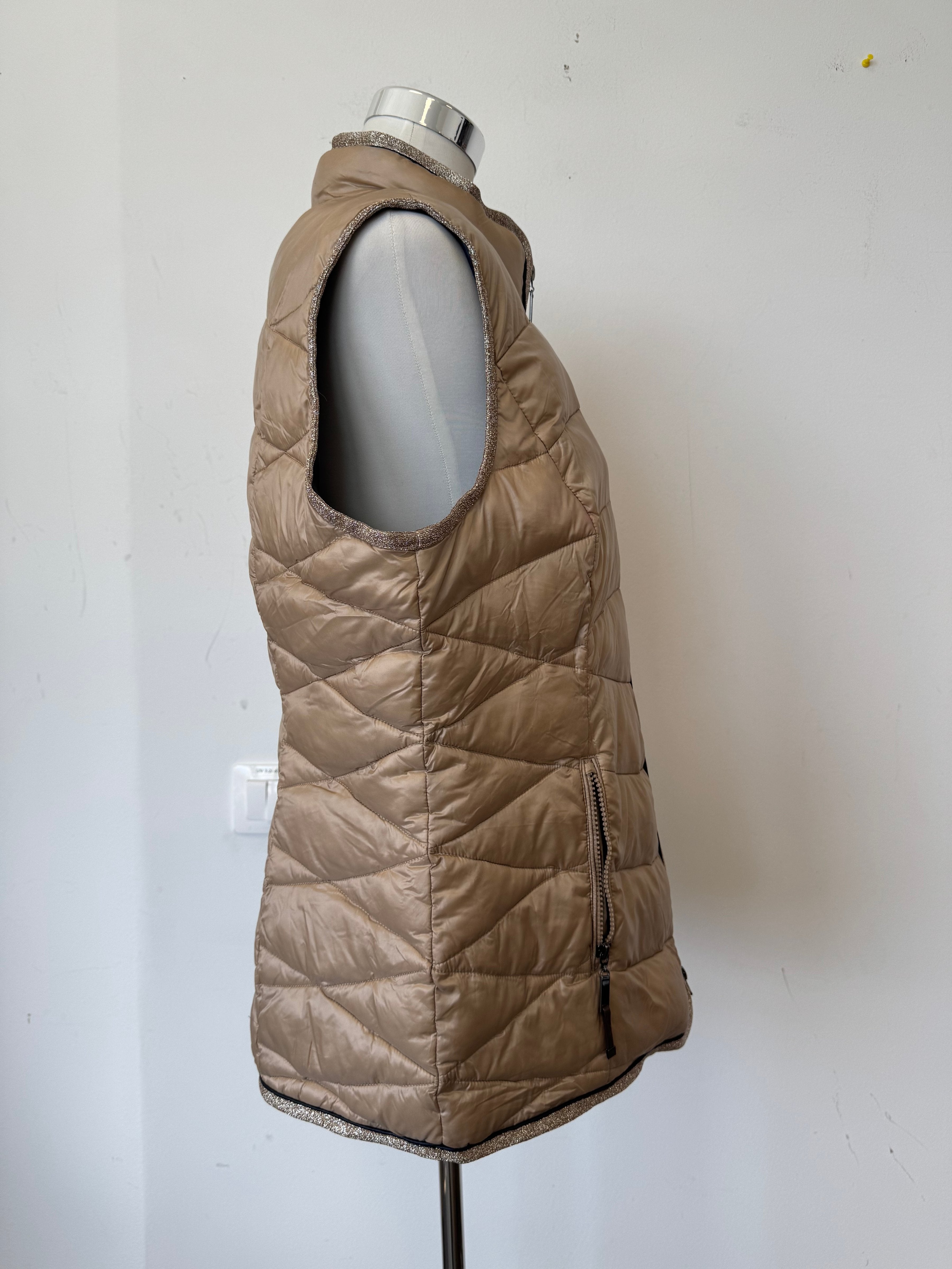 Gerry Weber Puffer Weste Champagne EU 44 Sehr Gut