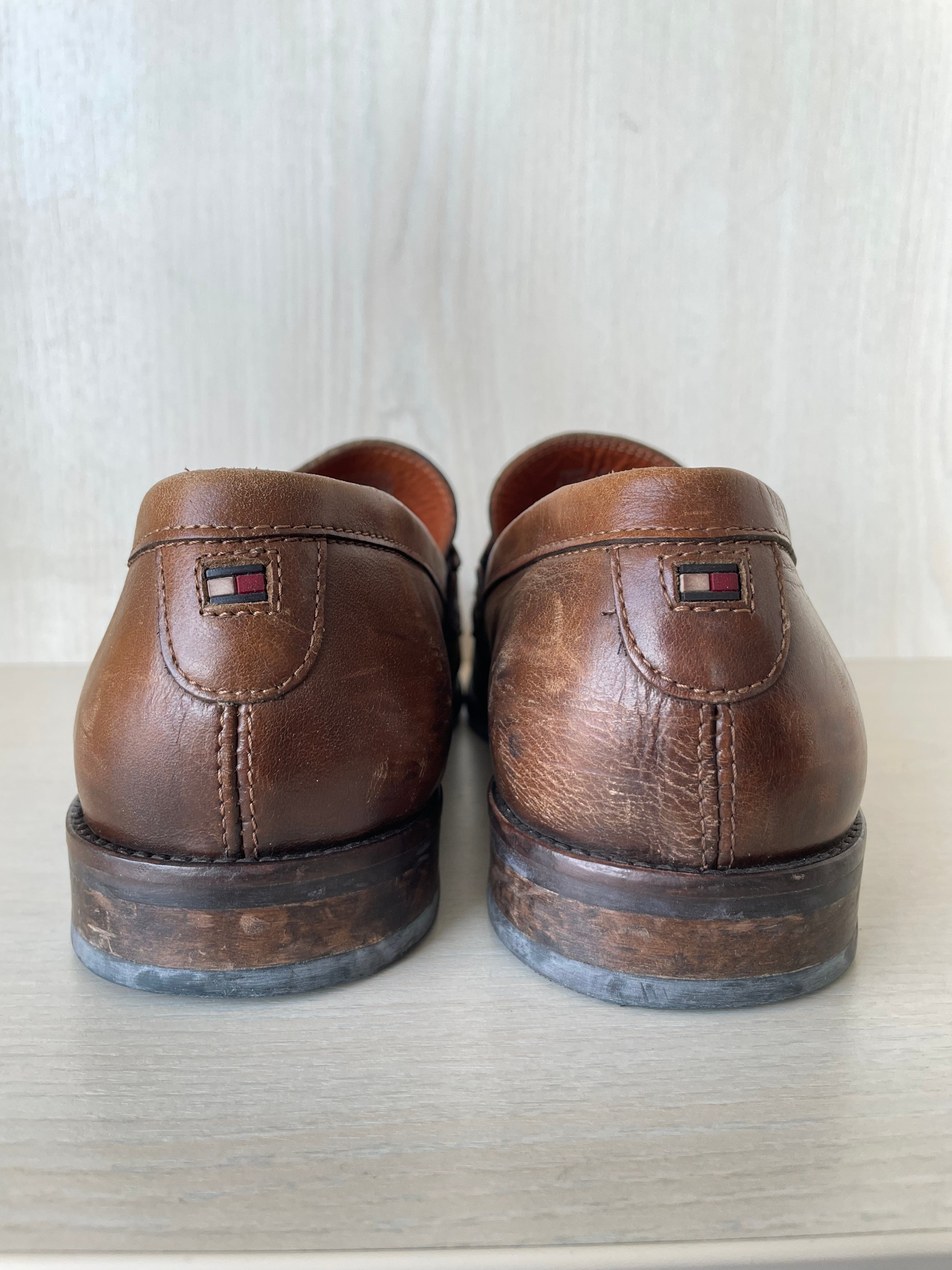 Tommy Hilfiger braune Lederloafer EU 42 / US 9, sehr guter Zustand