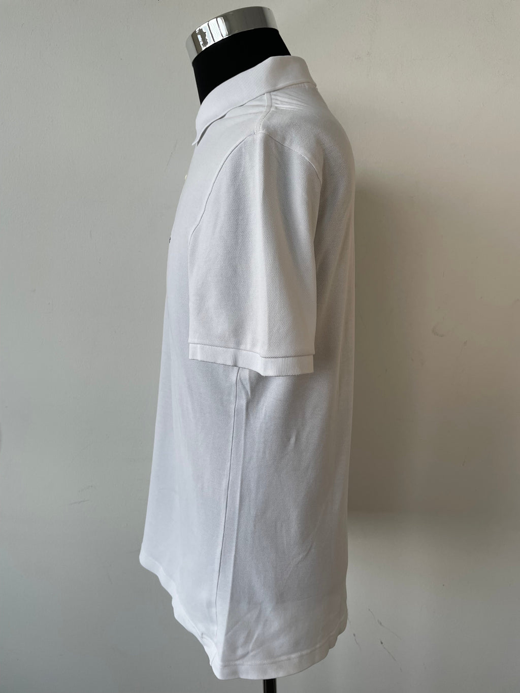 Lacoste Slim Fit Polo Shirt, White, FR 5 (Medium), Very Good Condition