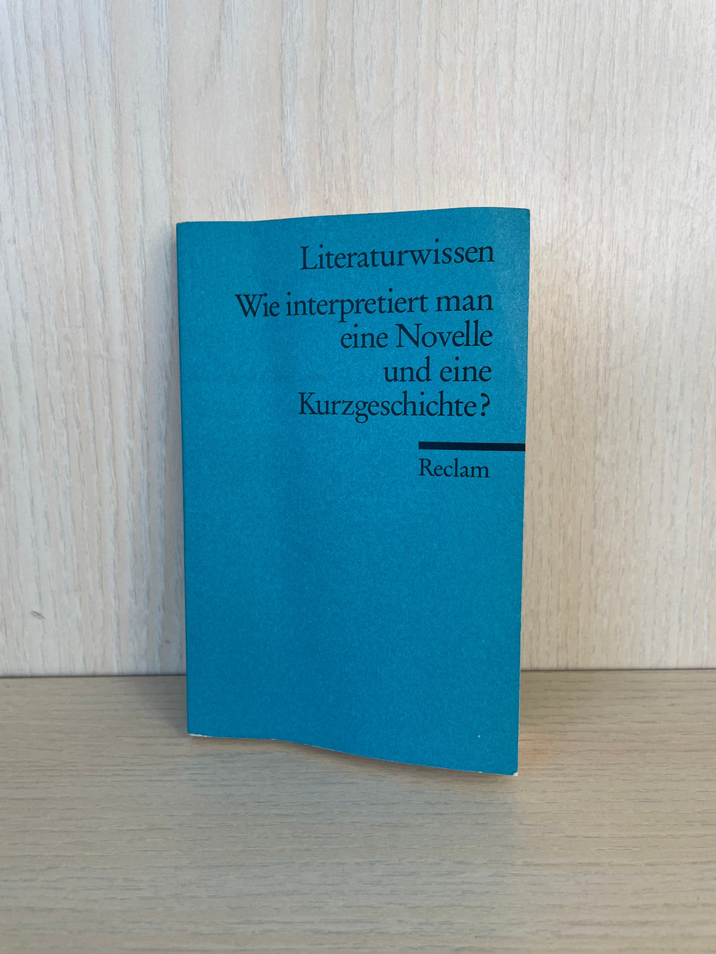 Reclam Guide: Analyzing Novellas & Short Stories (German, Used)