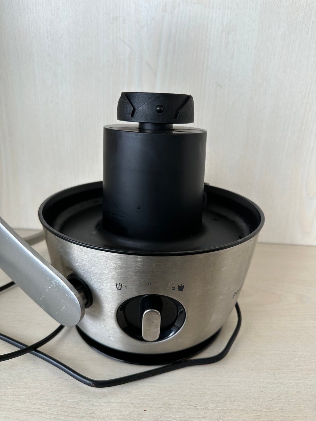 Philips Entsafter Avance HR1921, 1L, Edelstahl/Schwarz, guter Zustand