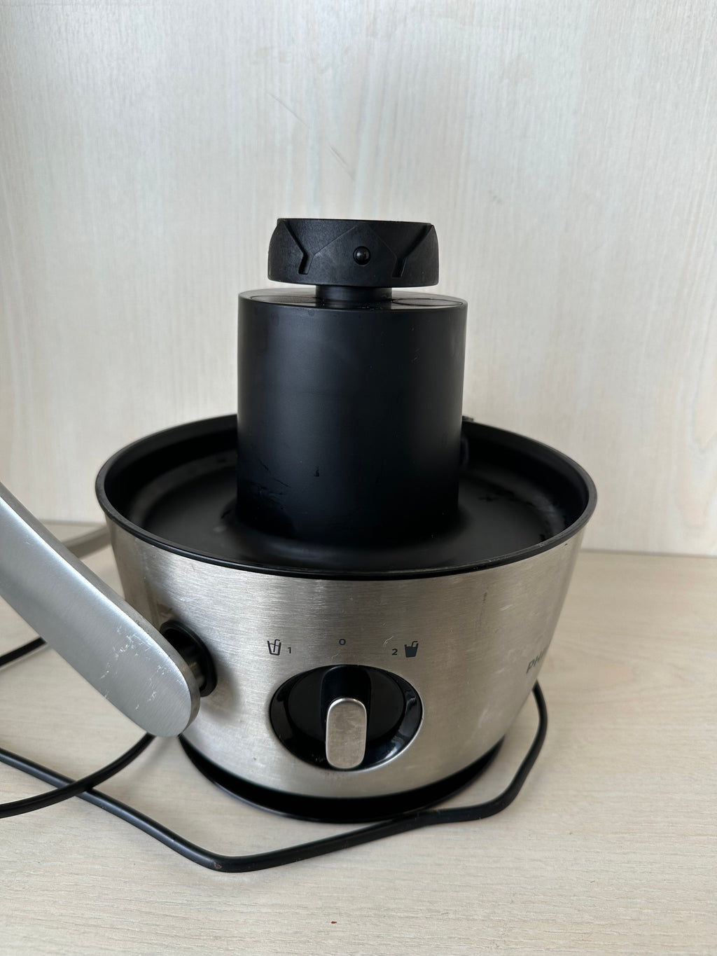 Philips Entsafter Avance HR1921, 1L, Edelstahl/Schwarz, guter Zustand
