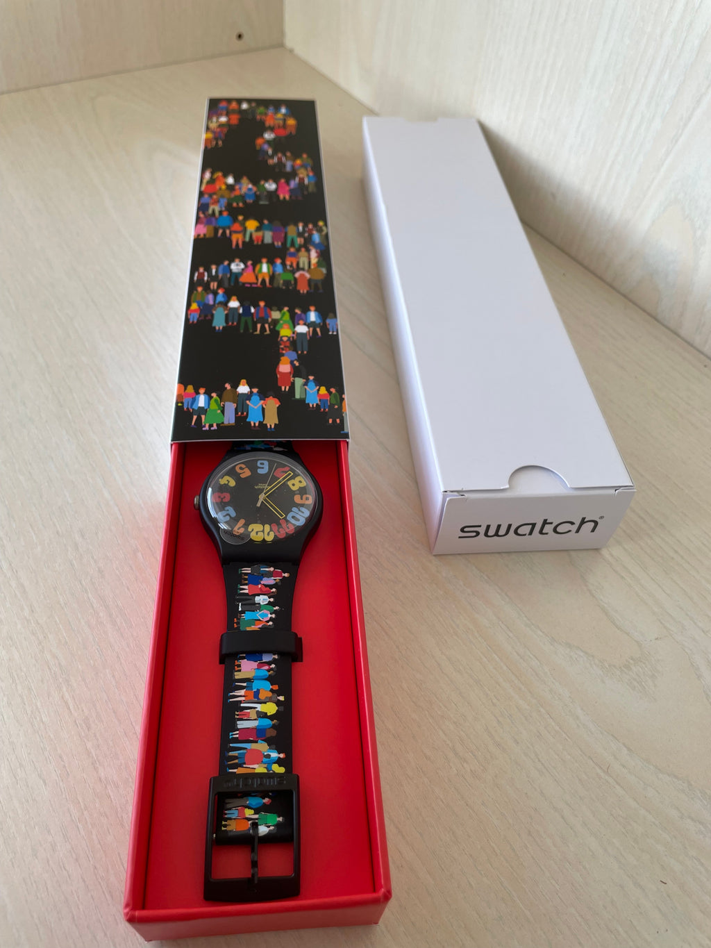 Swatch Aktionär Uhr 2023, Sehr Gut, 25.5cm, Originalbox