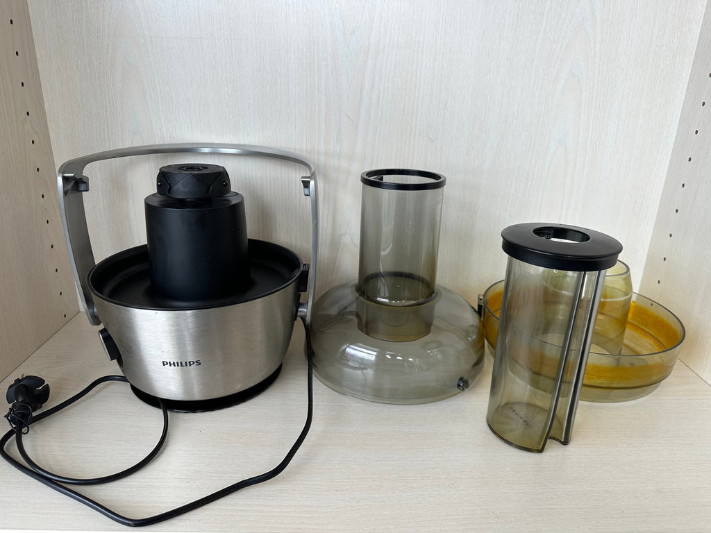 Philips Entsafter Avance HR1921, 1L, Edelstahl/Schwarz, guter Zustand