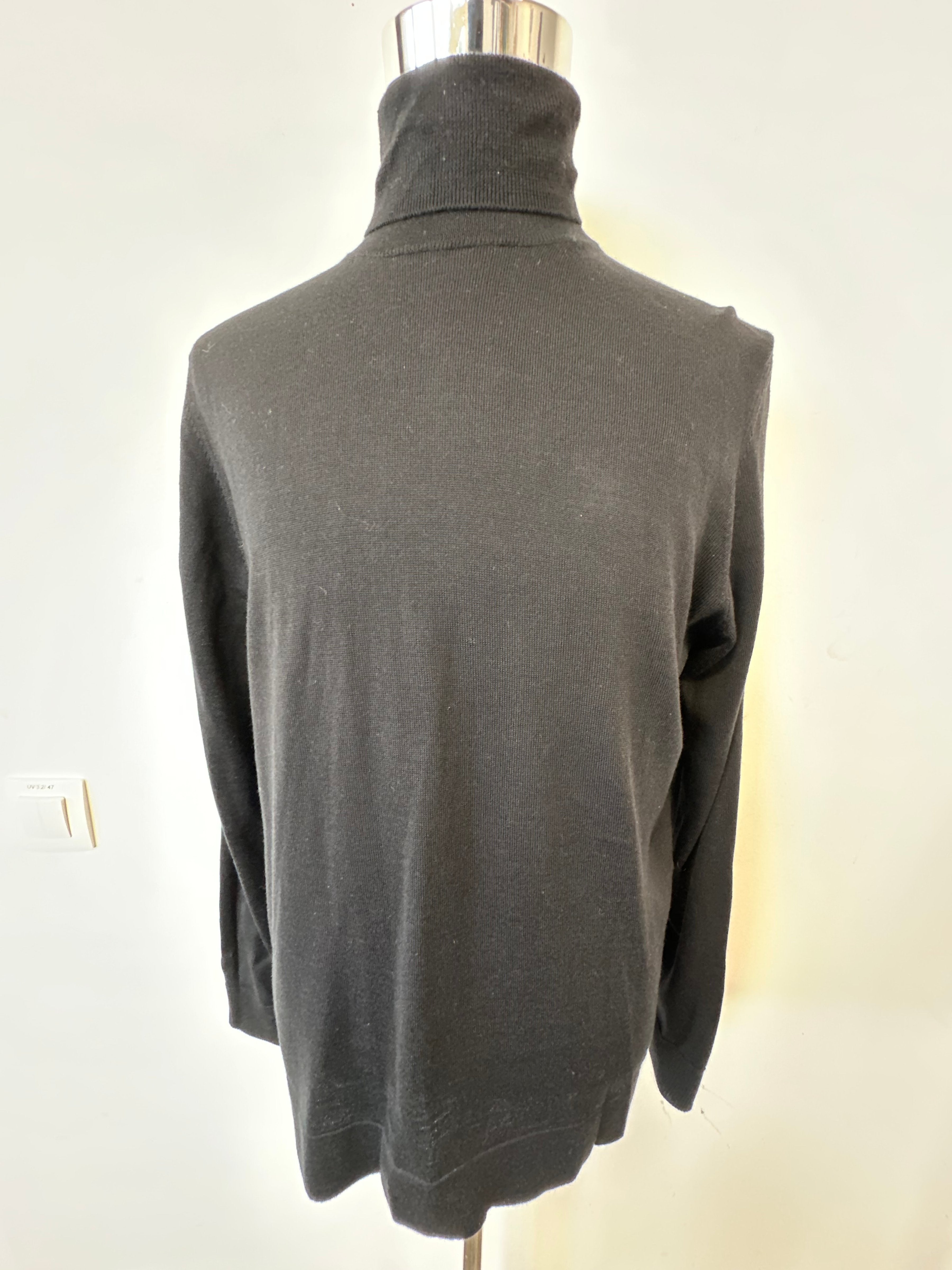 Strellson Rollkragenpullover Schwarz, Gr. L – Feinstrick, Sehr Guter Zustand