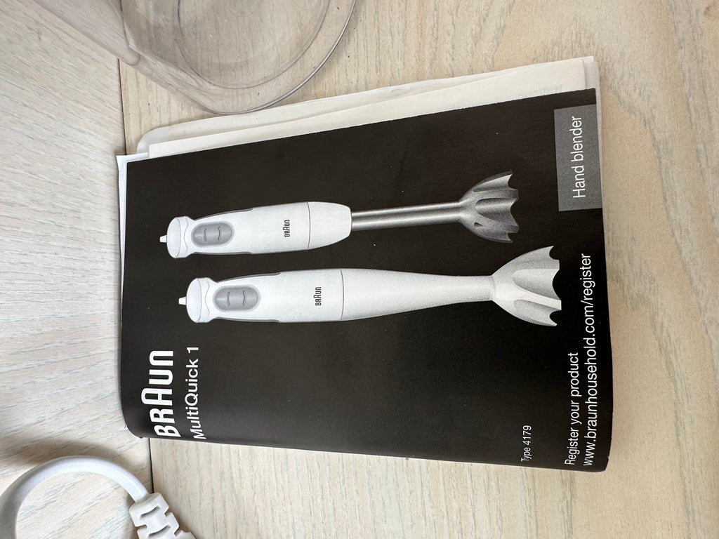 Braun Stabmixer MQ100 Weiß Kompakt 450W Sehr Gut