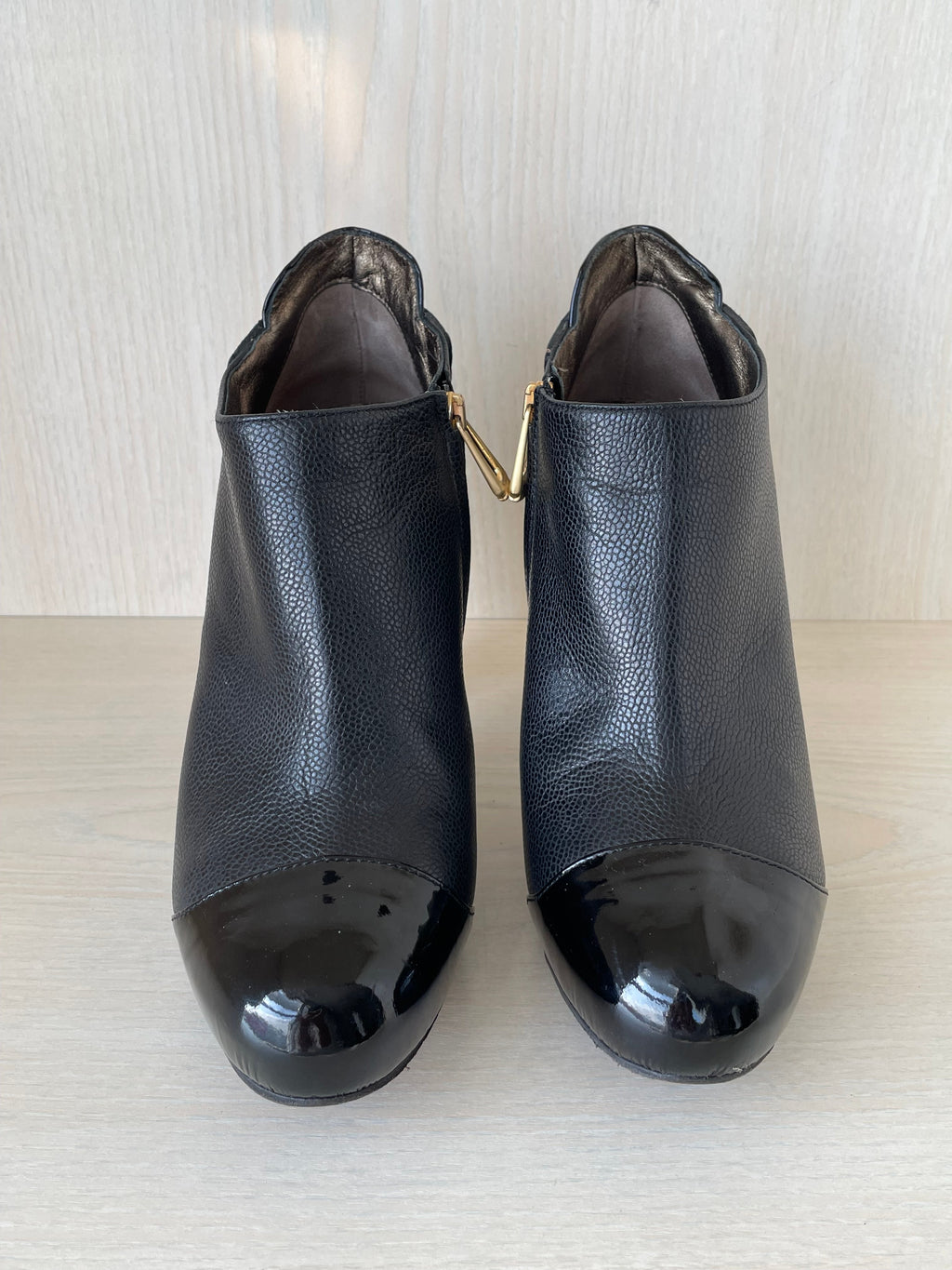Aquazzura Ankle Boot, Schwarz, Leder, Gr. 38 EU, Sehr Gut, 10.5 cm Absatz