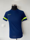 Nike Dri-FIT Academy Top, Blue/Neon, Size S, Like New