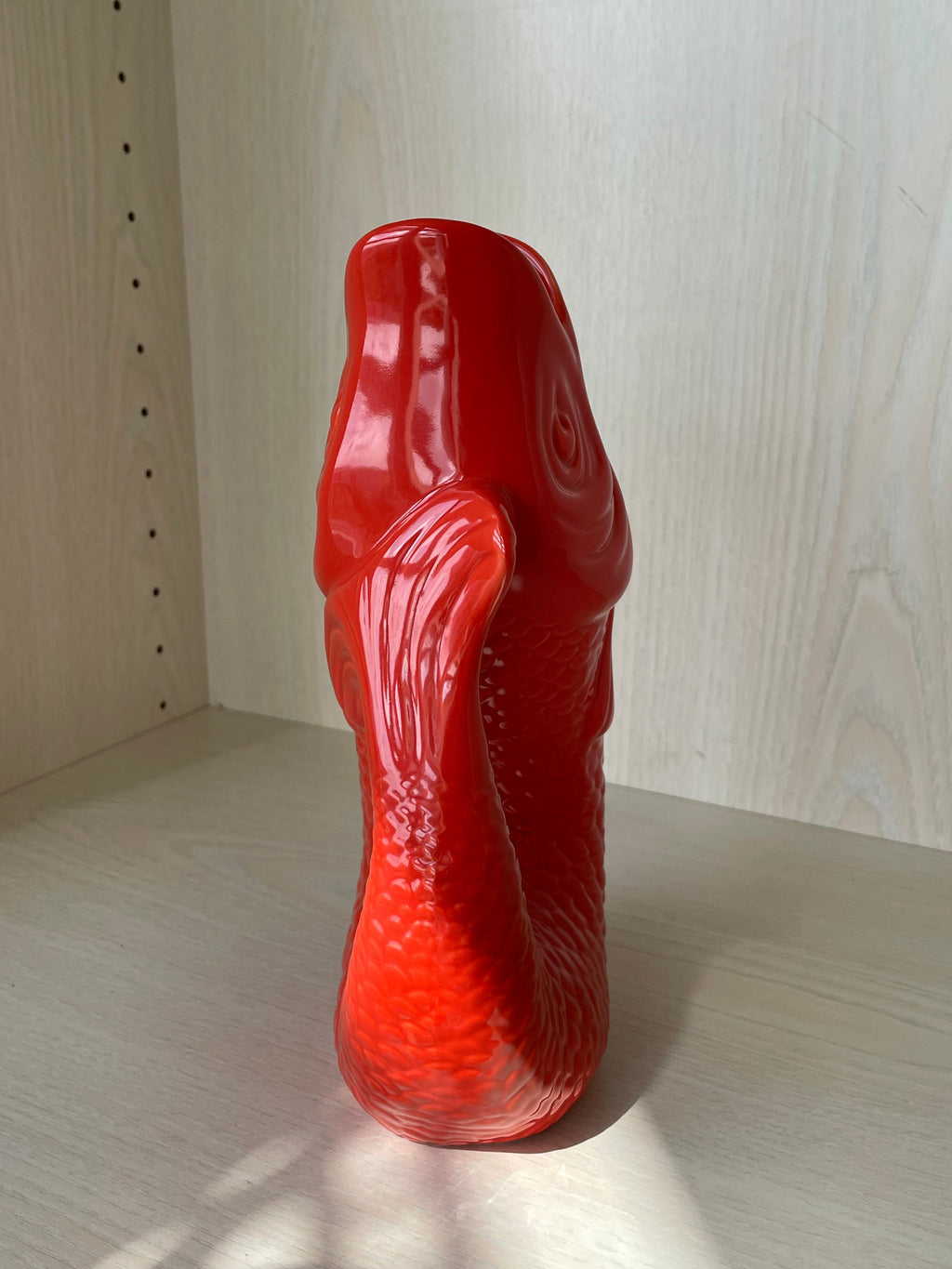 Gift Company Coral Red Fish Vase 1.2L - New, 26cm