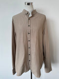 LC Waikiki Beige Slim Fit Shirt, 2XL, Very Good Condition