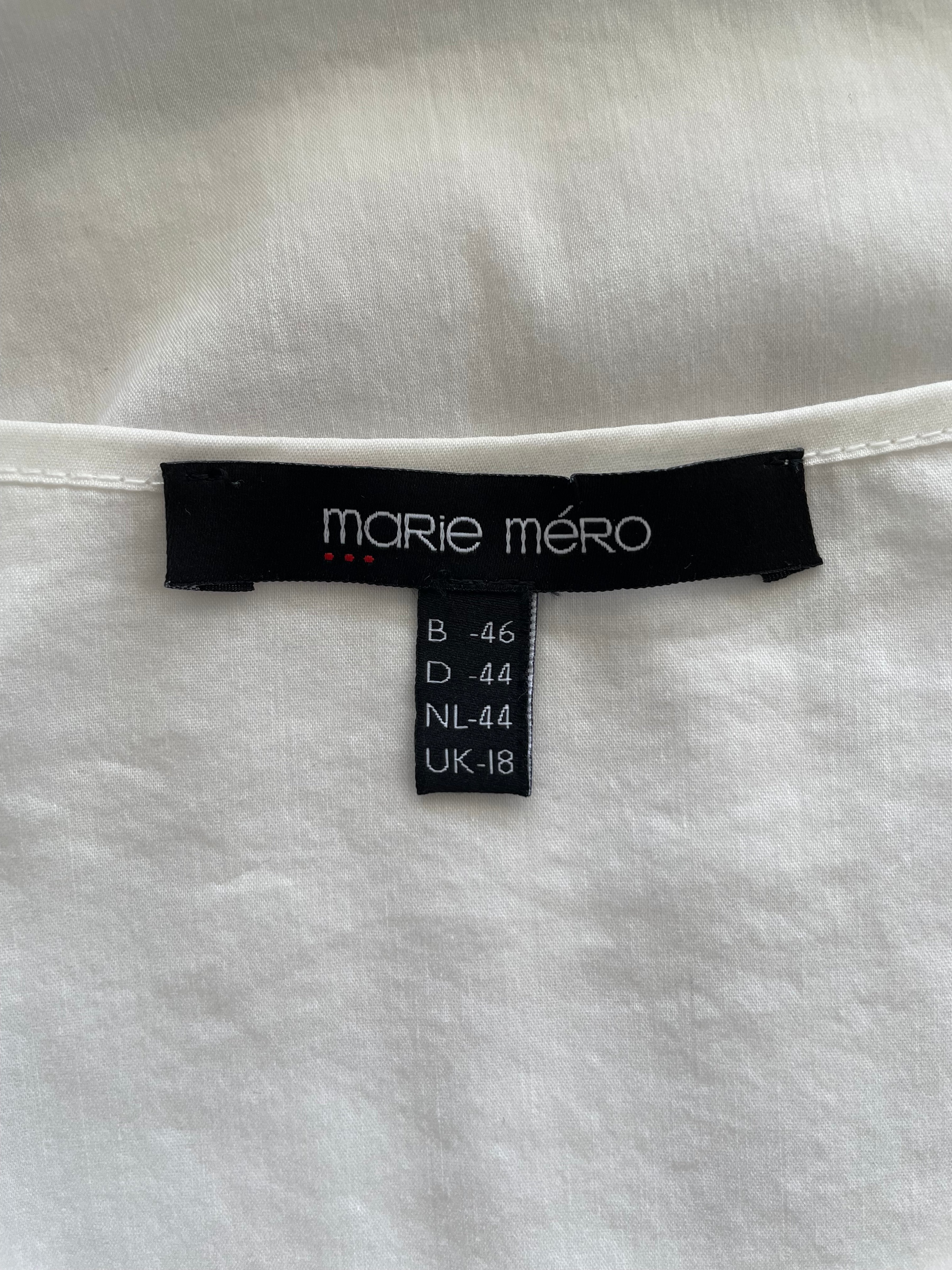 Marie Méro Sequin Top White/Gold, UK 18/EU 44, Good Condition