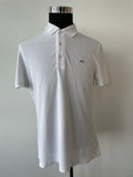 Lacoste Slim Fit Polo Shirt, White, FR 5 (Medium), Very Good Condition