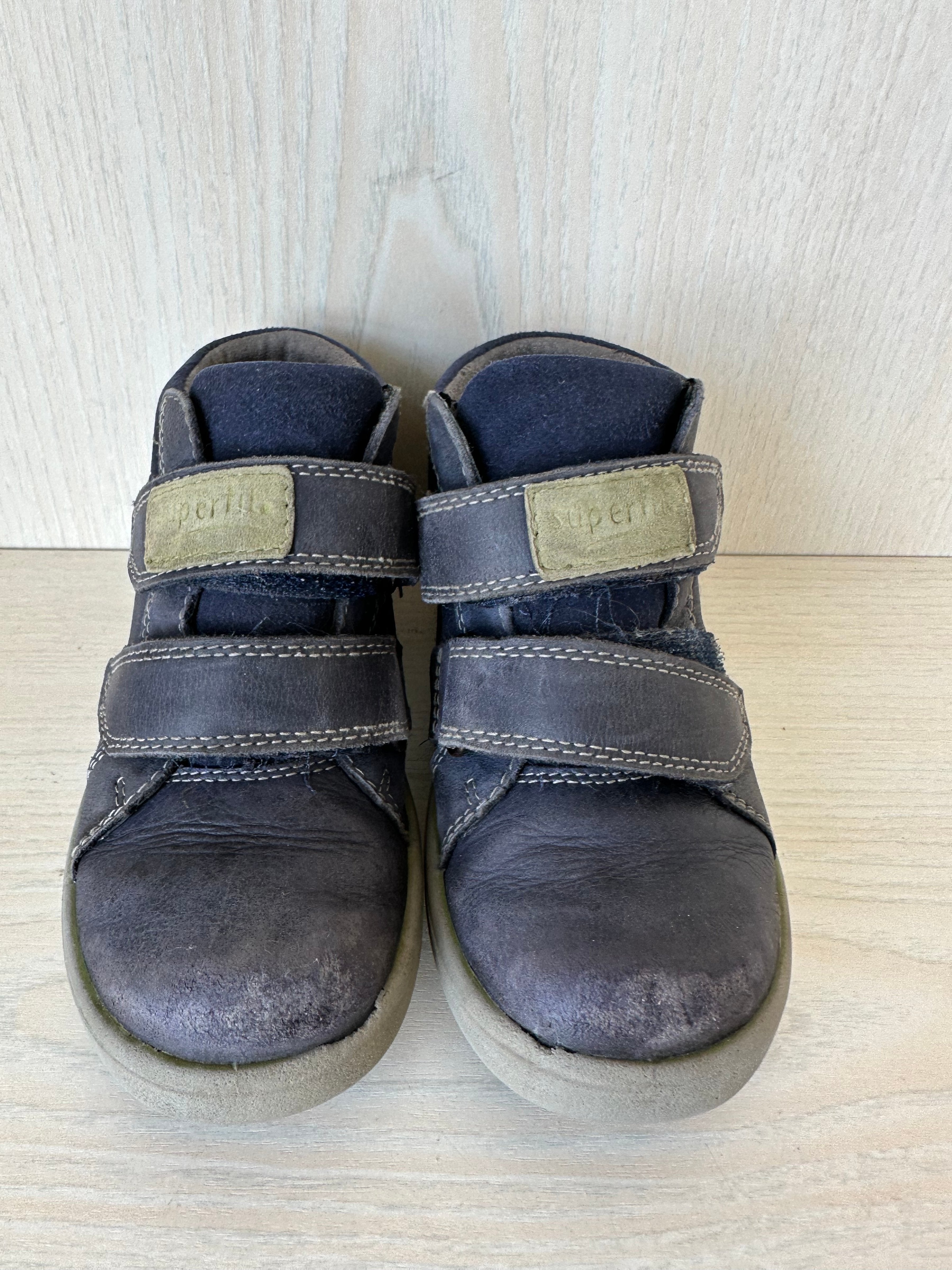 Superfit Winterstiefel EU 26, Leder, Fleece, Klett, navy, Zustand: schlecht