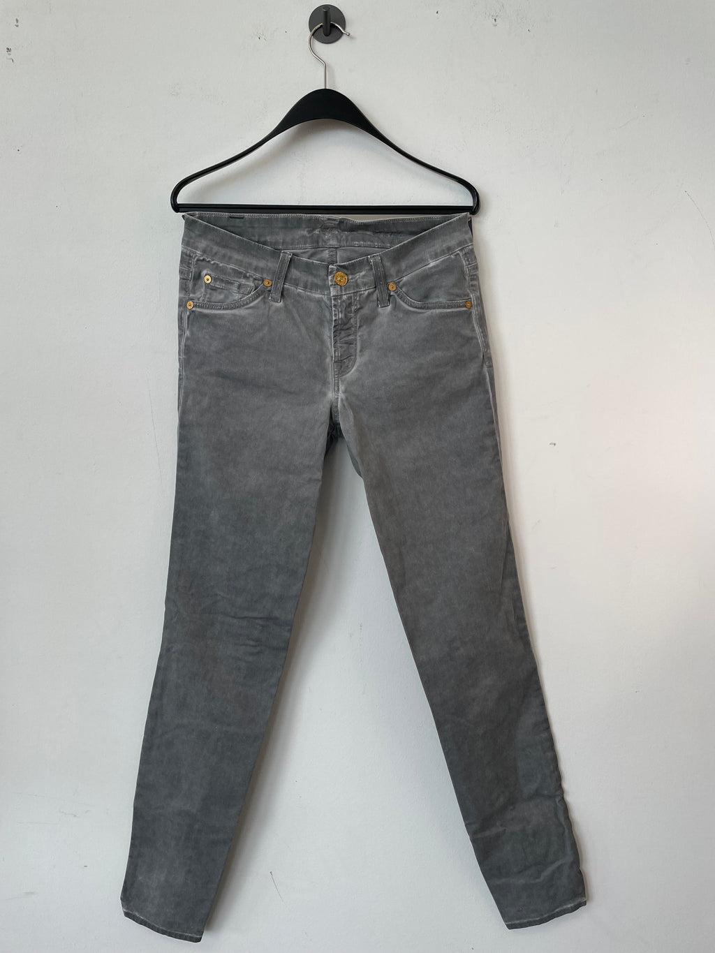 7 For All Mankind Denim Jeans Grau Größe 32 UK Sehr Gut