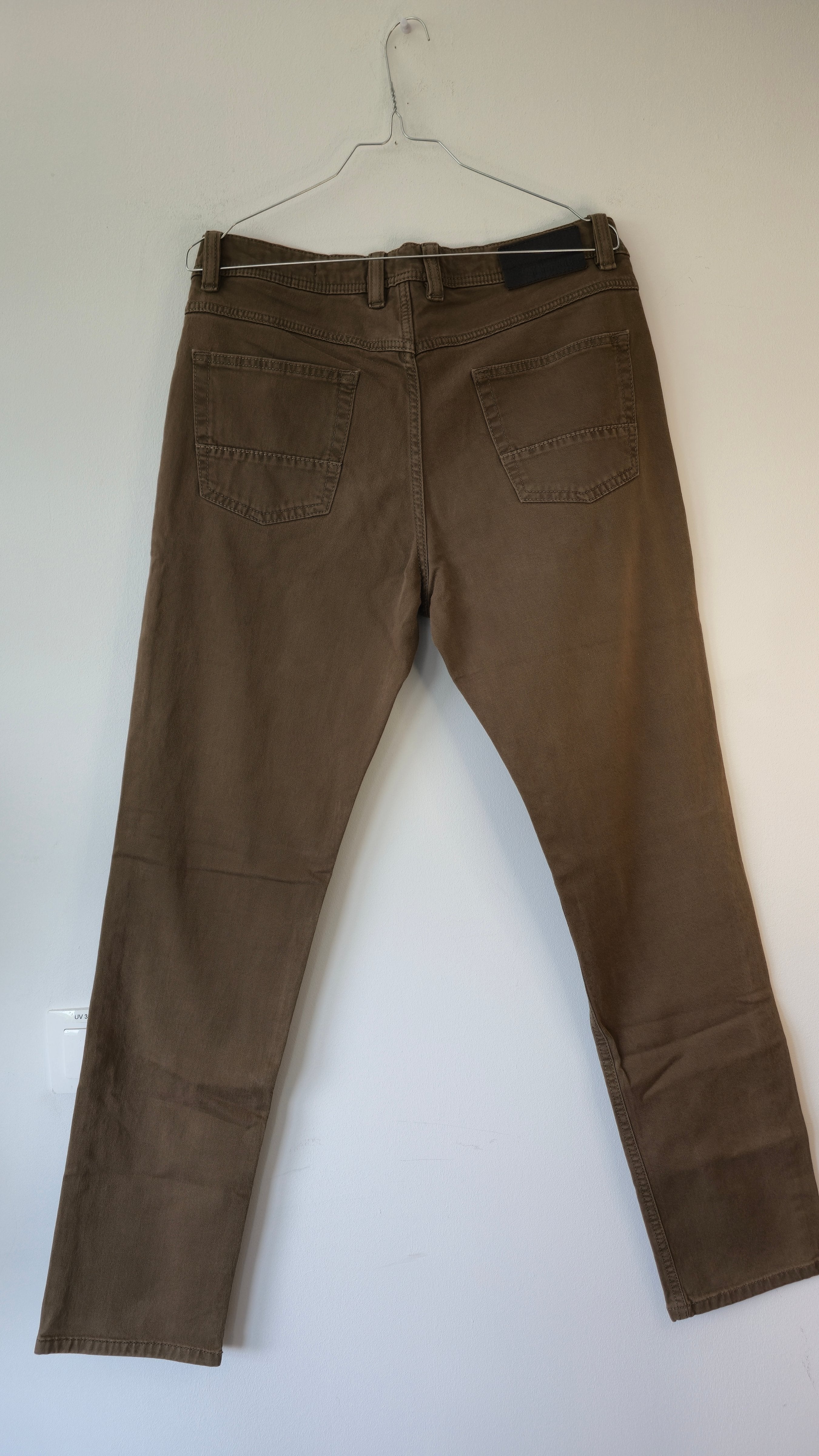 Bugatti Nevada Men’s Chinos – Brown, Stretch Twill, Very Good Condition
