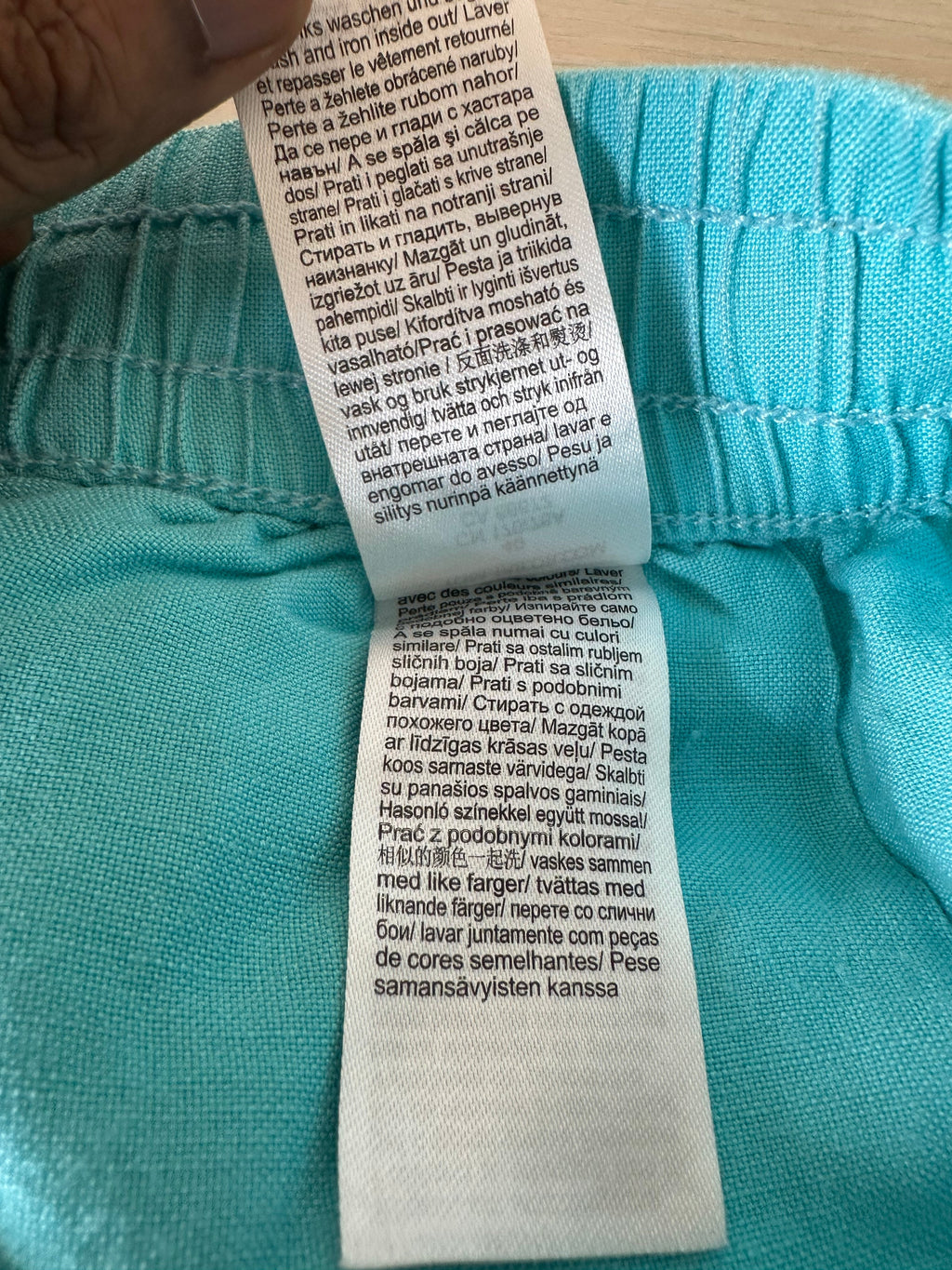 Tom Tailor Blue Linen Blend Shorts, Size 40, Good Condition
