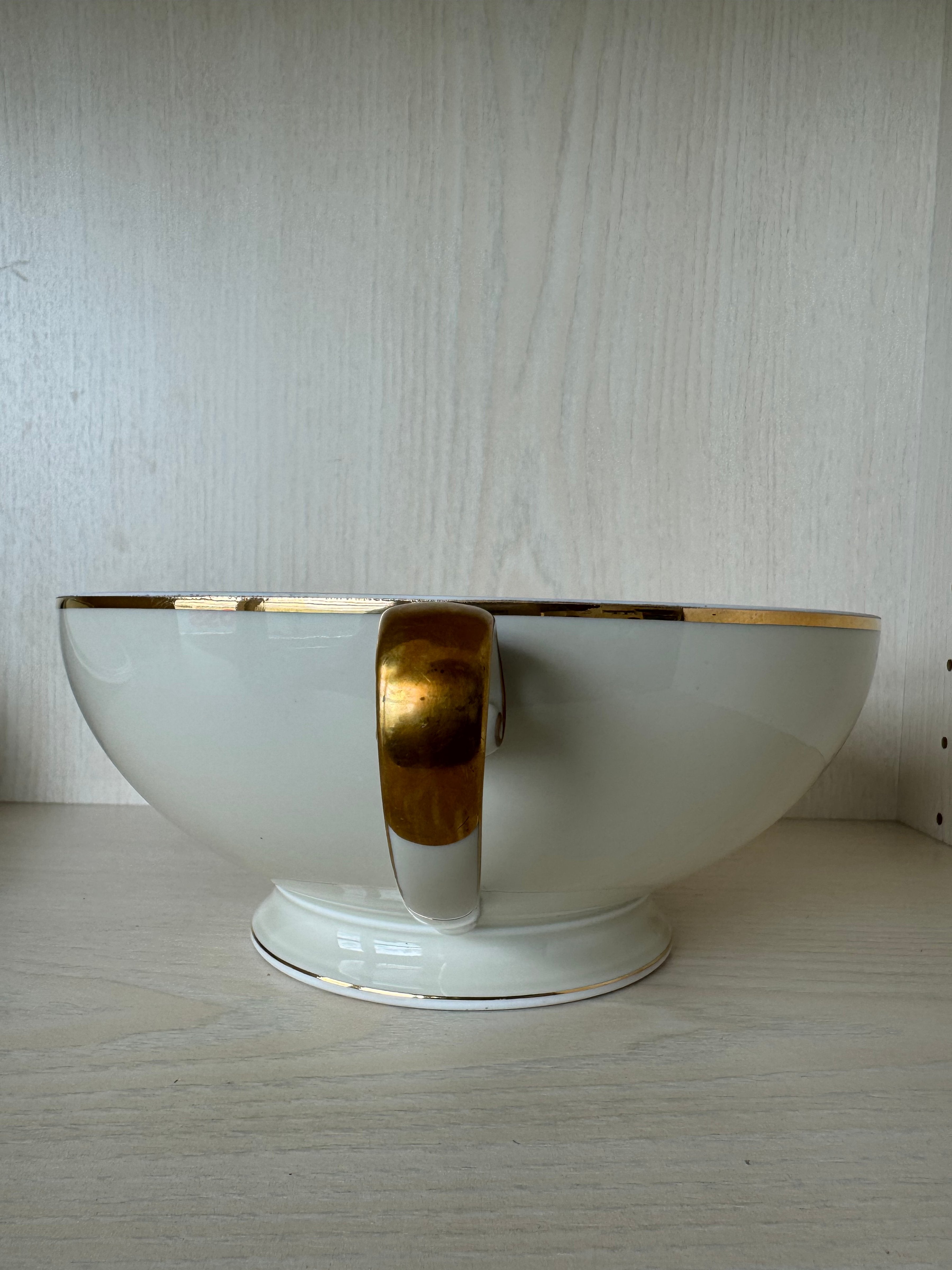 Winterling Bavaria Porcelain Tureen 1495 Gold Trim 20.5cm Good Condition