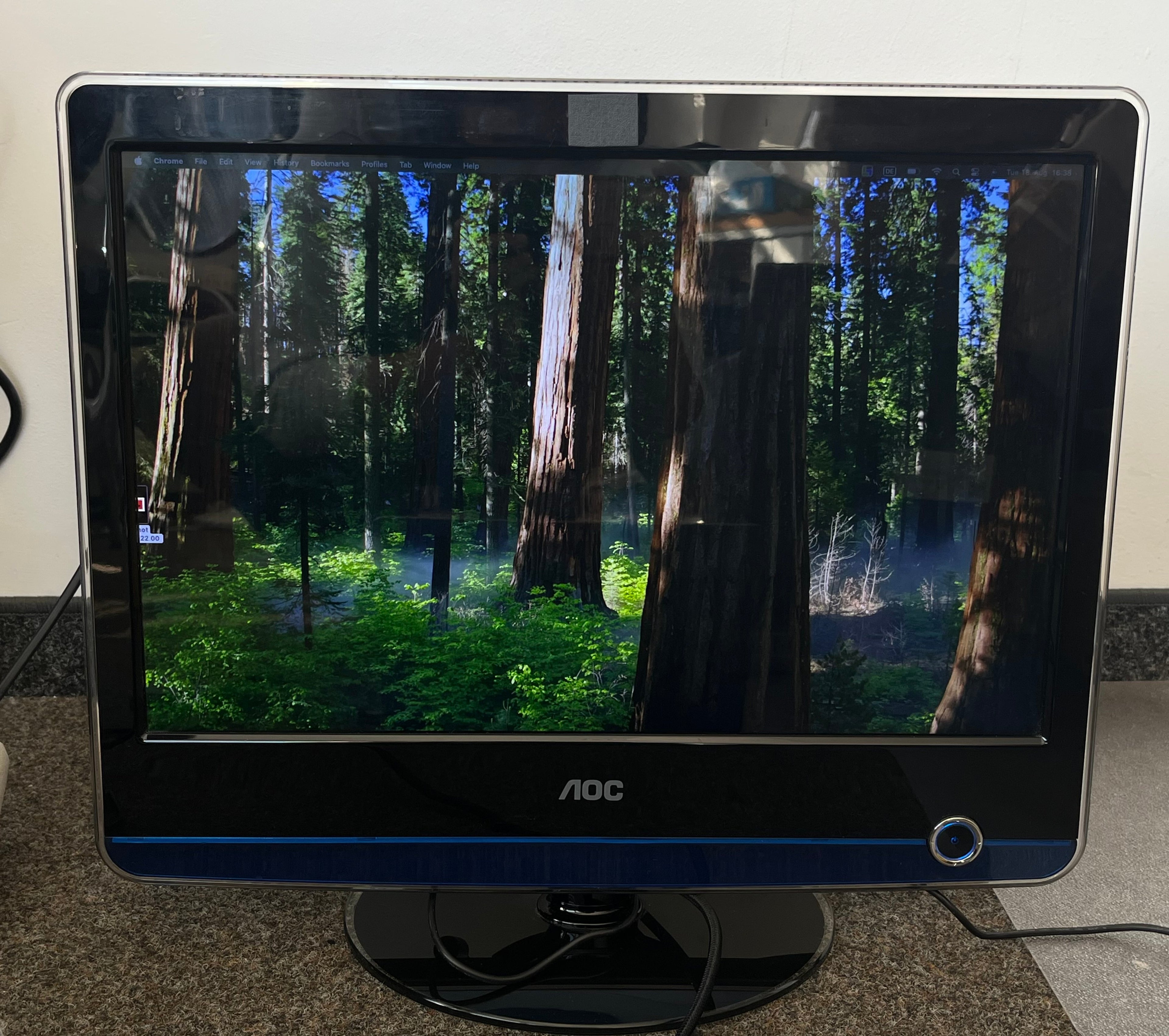 AOC Monitor F19, 18.5 Zoll, Schwarz, Zustand: Gut