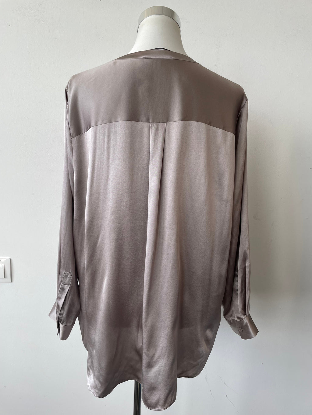 Insieme Silk Blouse Brown Size 44 Good Condition
