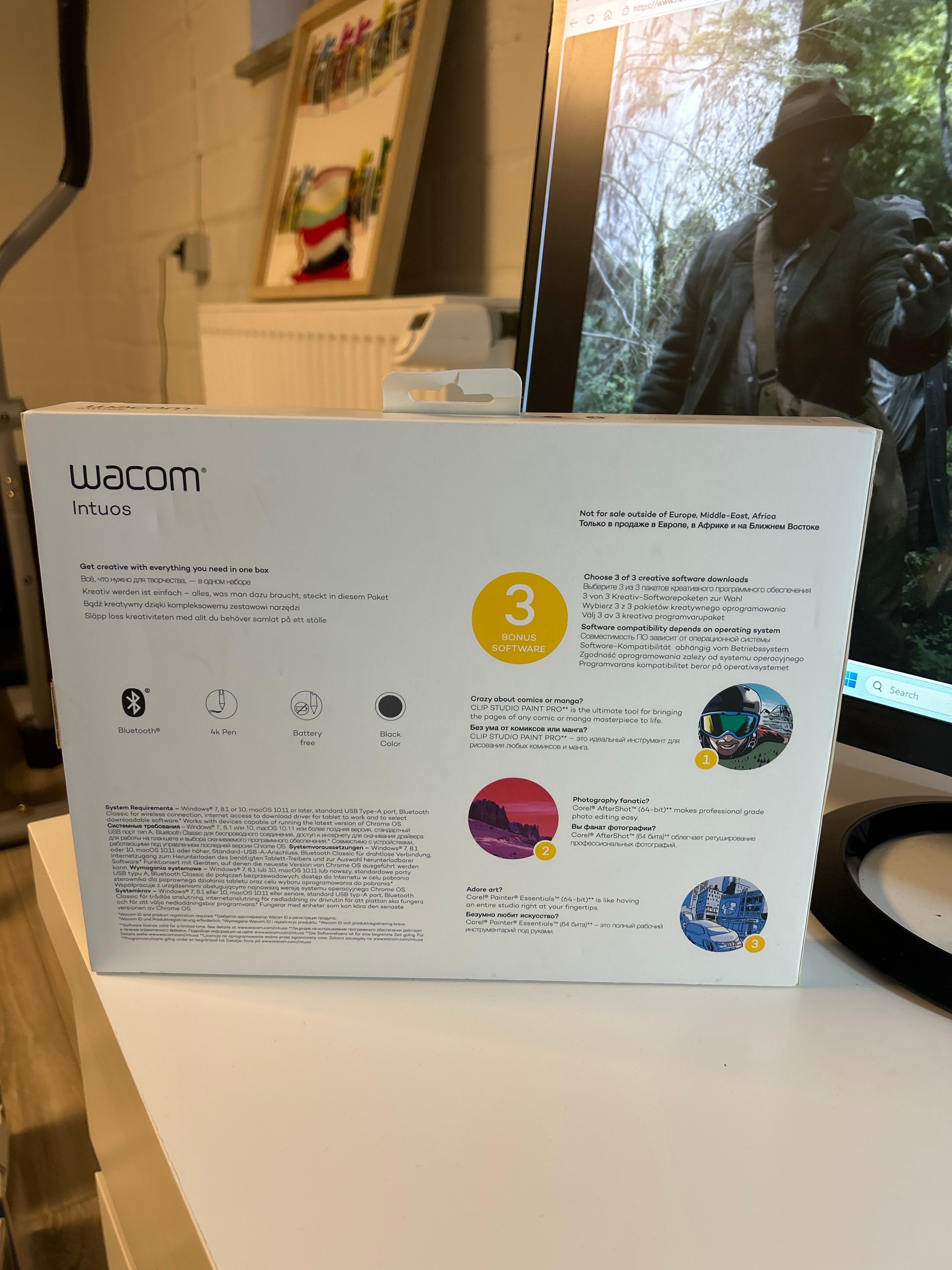 Wacom Intuos CTL6100WLK0, Schwarz, Medium, Sehr Gut