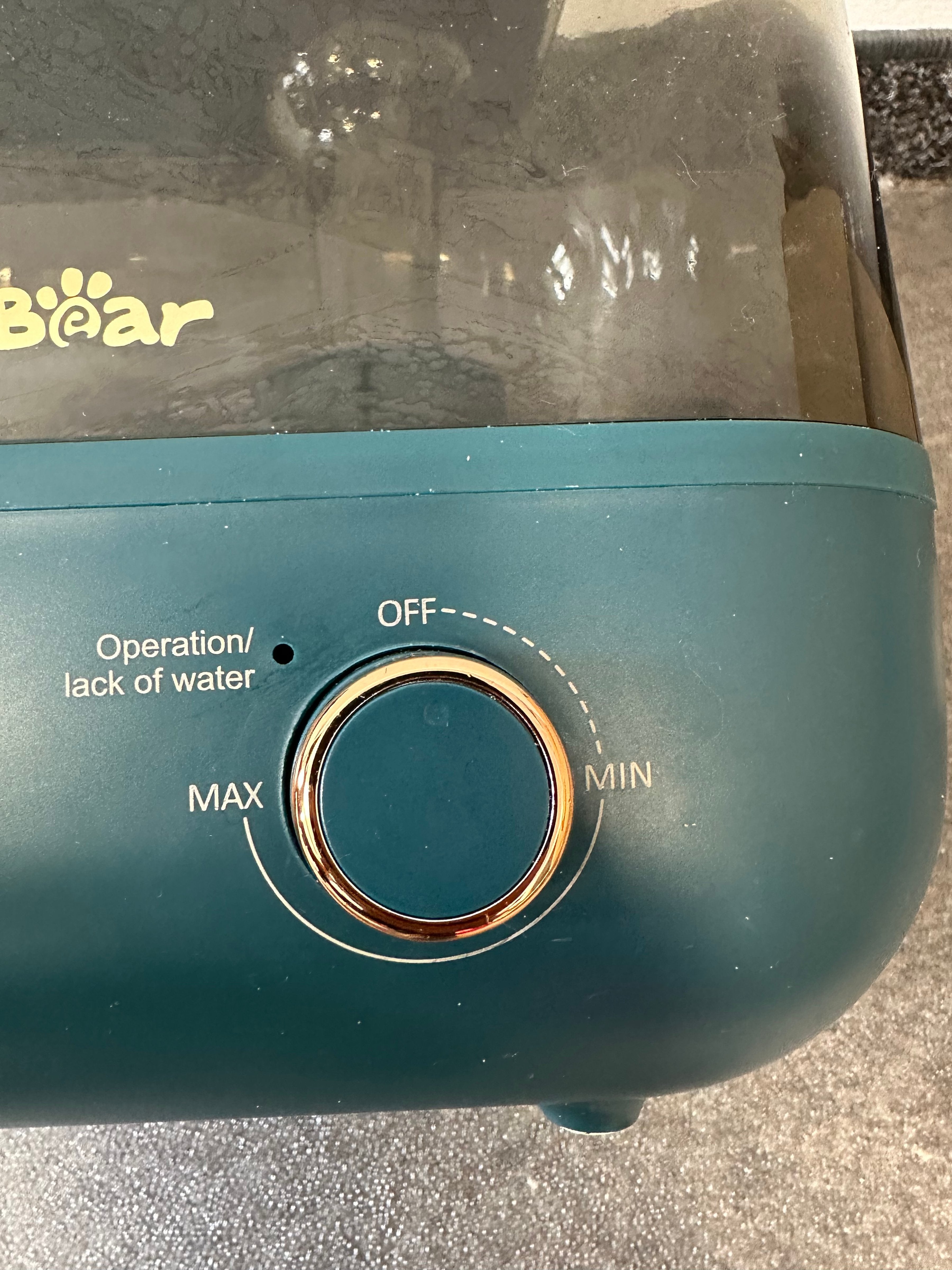 Bear 5L Ultraschall Luftbefeuchter, Cool-Mist, Top-Fill, Dunkelblau, Gut