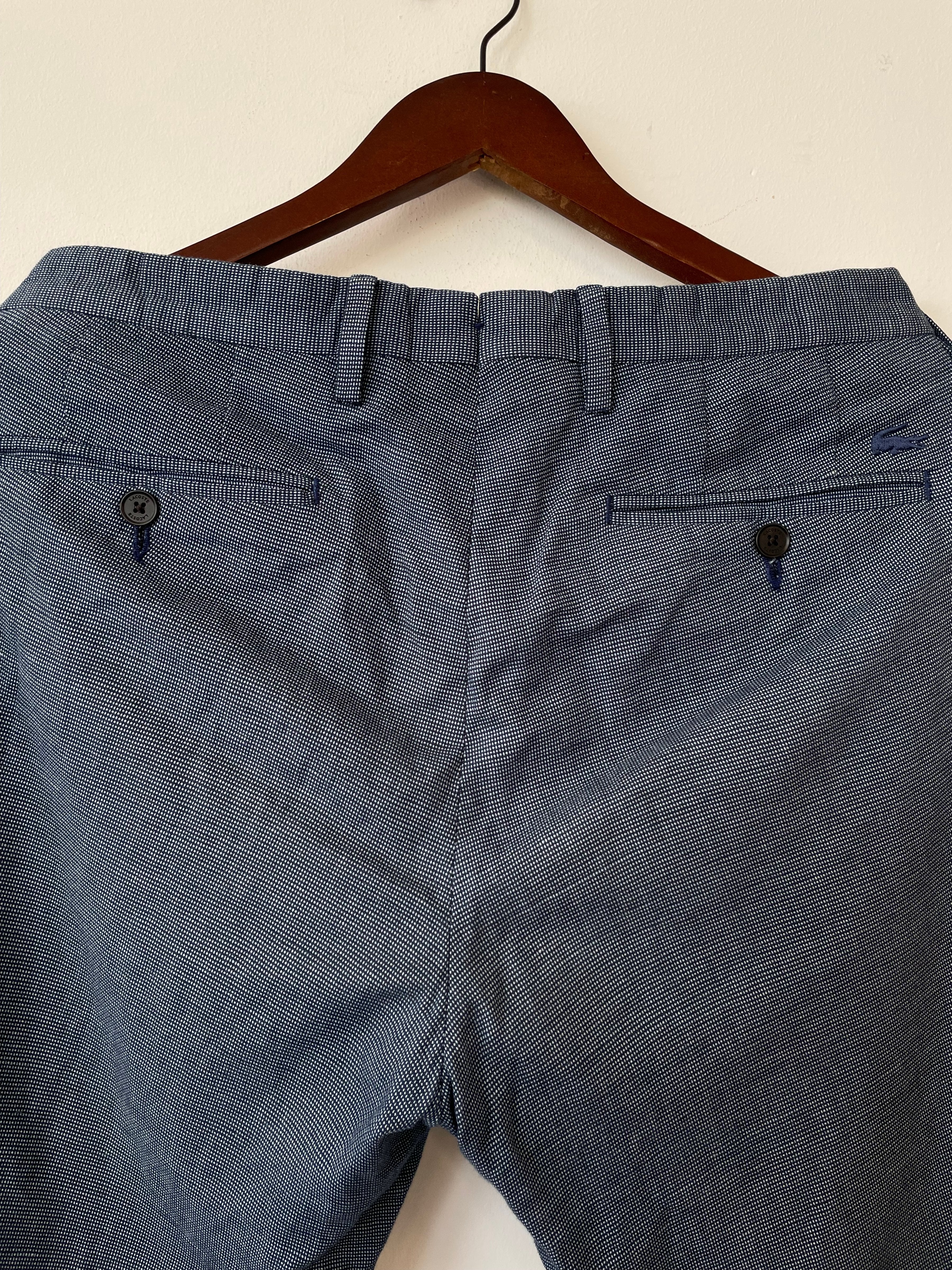 Lacoste Men's Slim Fit Suit, 2-Piece, Blue, Size FR 52 (L), Very Good