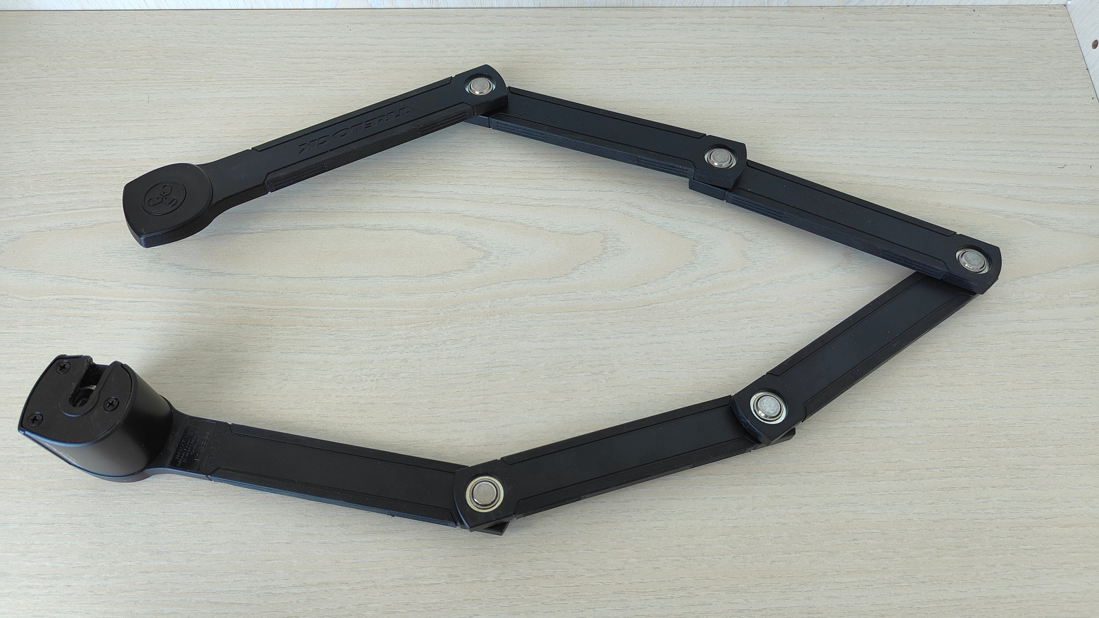 Trelock FS380 Trigo Faltschloss, 90 cm, Schwarz, Sehr Gut, 20 cm gefaltet