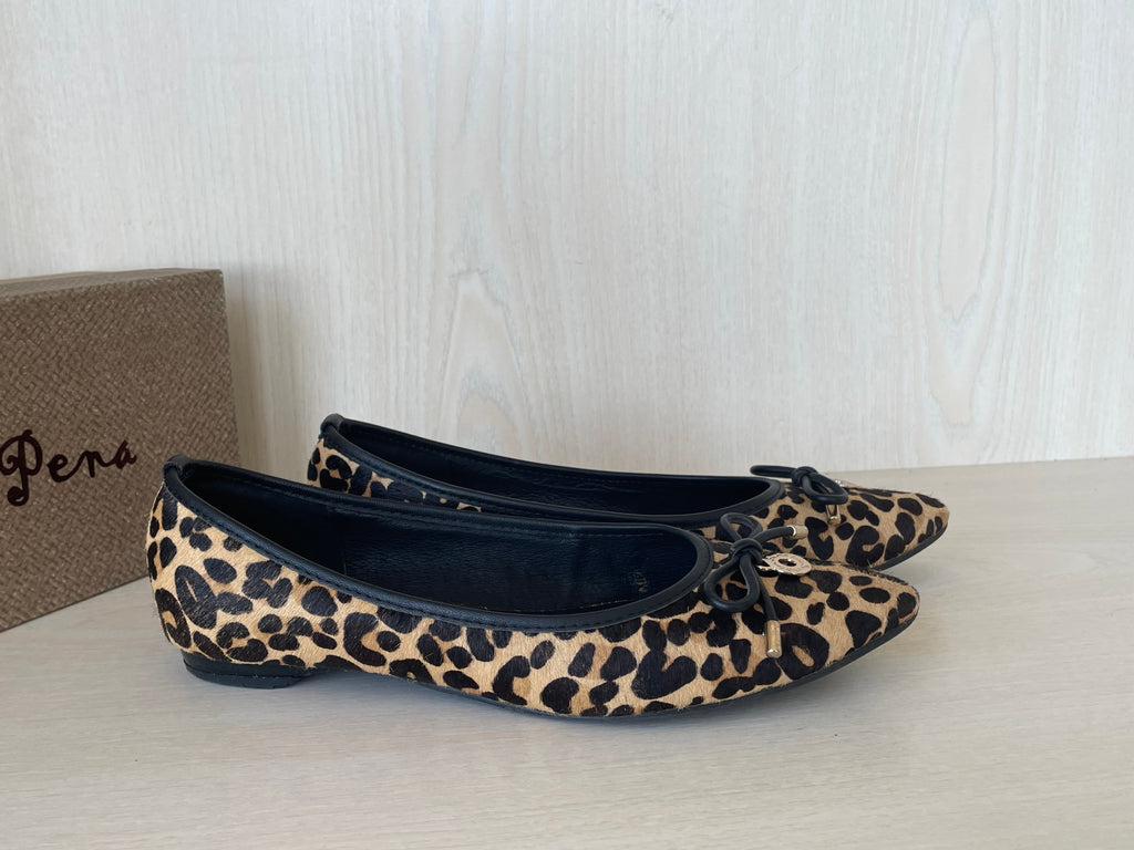 Alma en Pena Animal Print Flats, Leopard, Gr. 38, Zustand: Gut