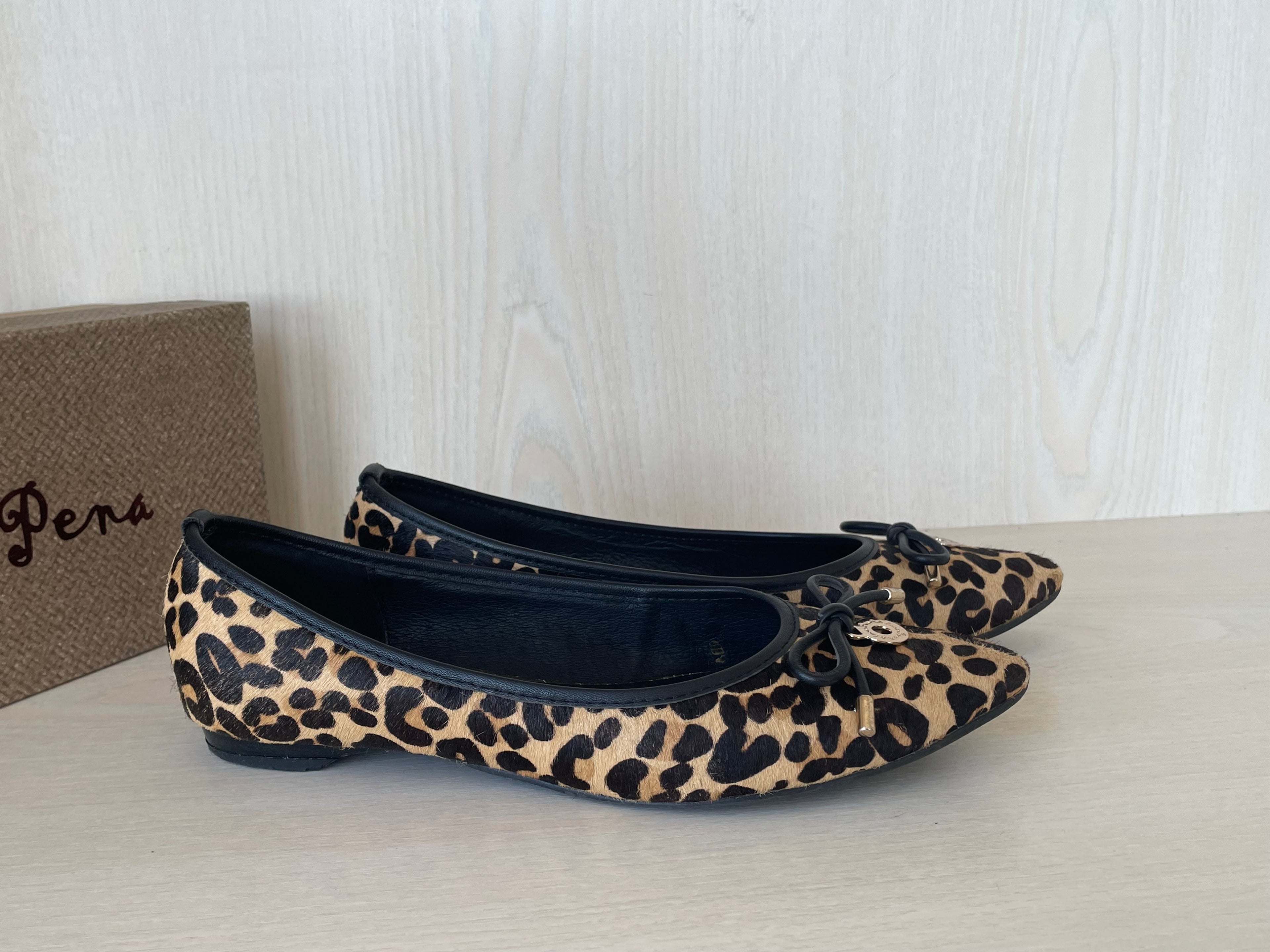 Alma en Pena Animal Print Flats, Leopard, Gr. 38, Zustand: Gut