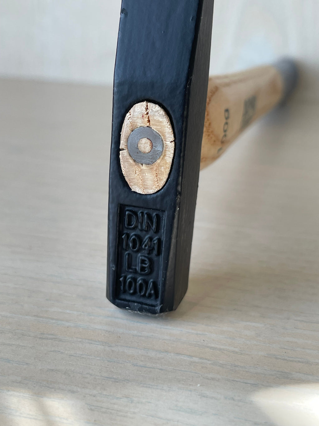 Alpha Tools Locksmith's Hammer 100g Natural Wood/Blue Handle, Very Good